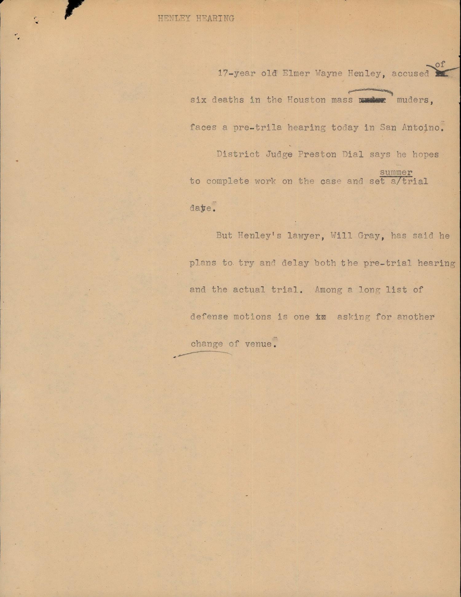 Elmer Wayne Henley Art