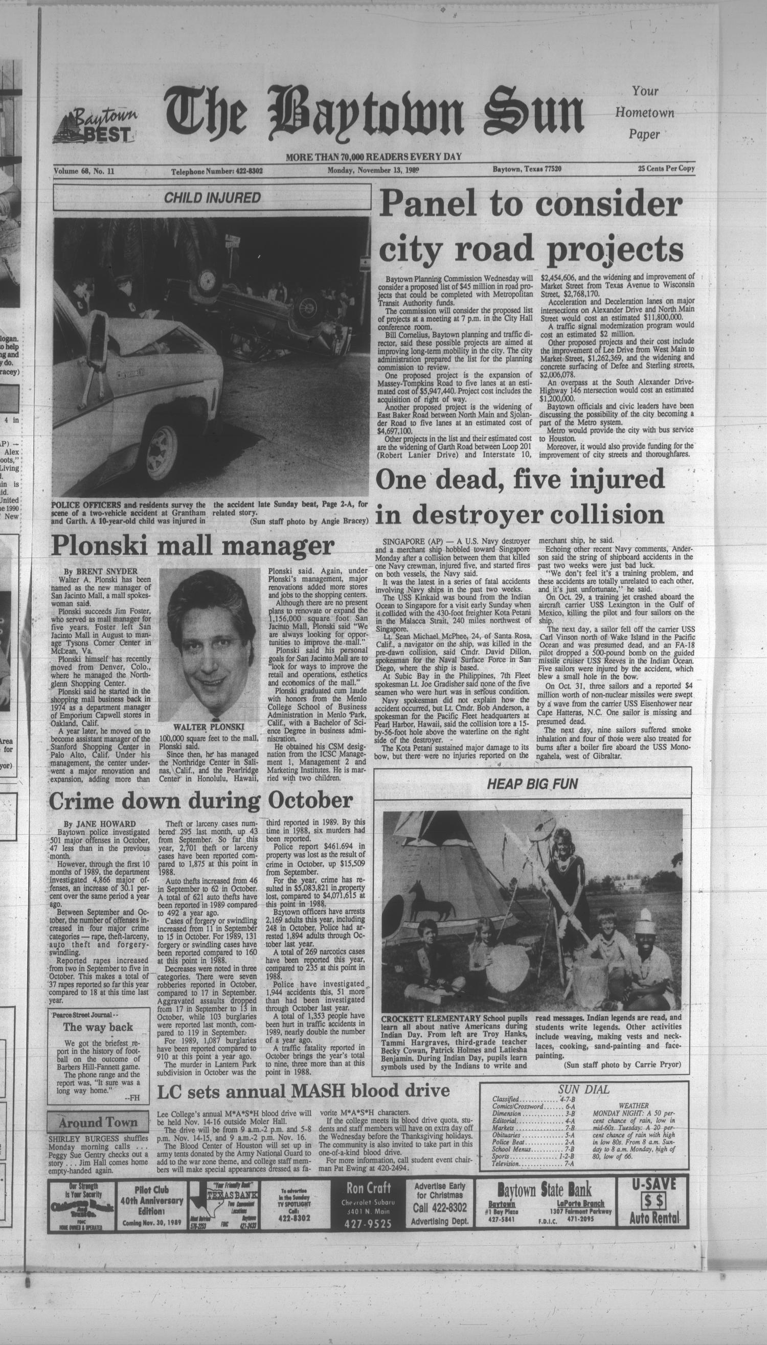 The Baytown Sun (Baytown, Tex.), Vol. 68, No. 11, Ed. 1 Monday