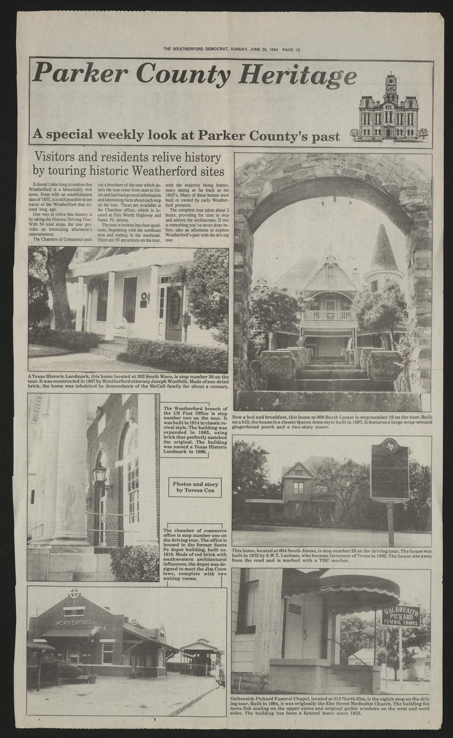 The Weatherford Democrat (Weatherford, Tex.), Ed. 1 Sunday, June 26