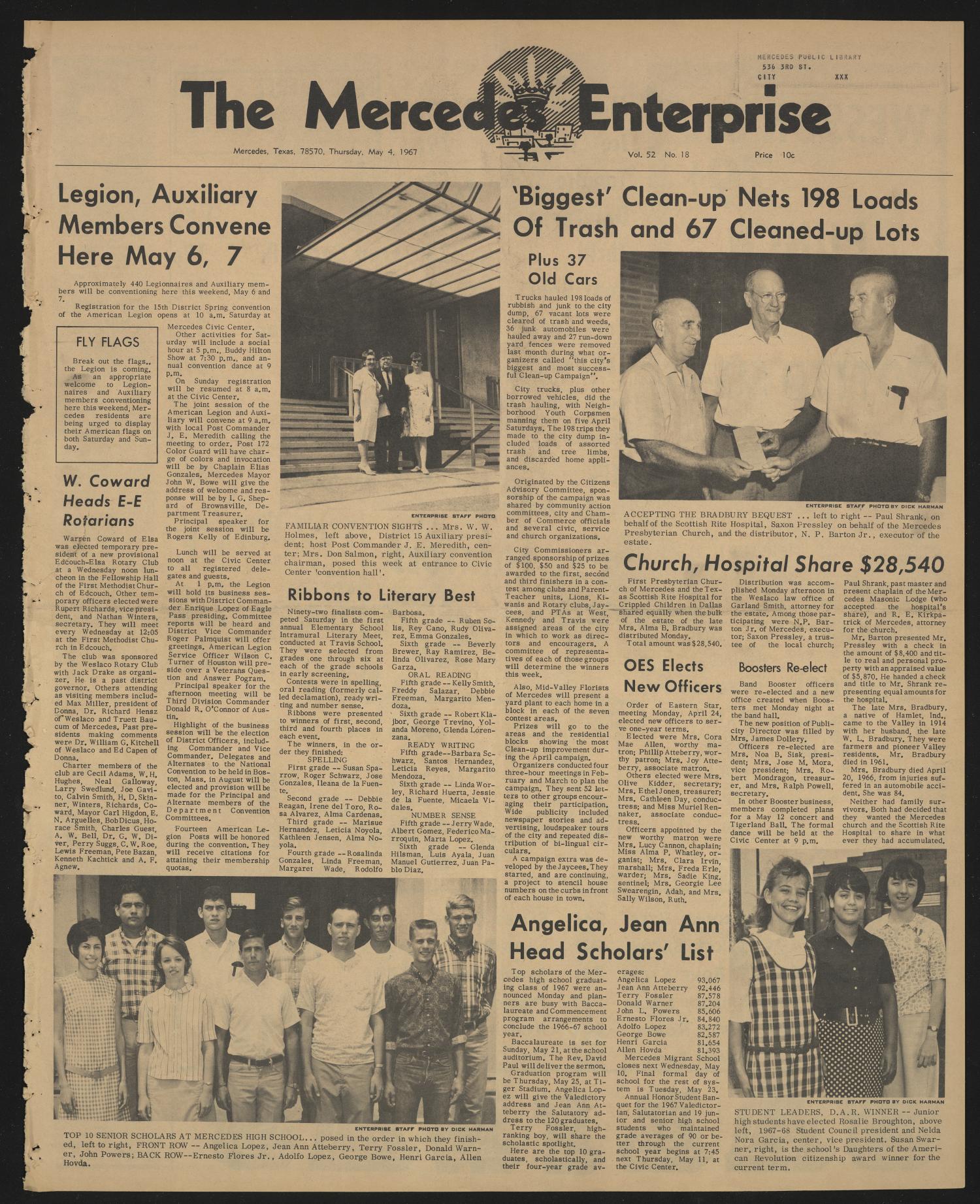 The Mercedes Enterprise (Mercedes, Tex.), Vol. 52, No. 18, Ed. 1