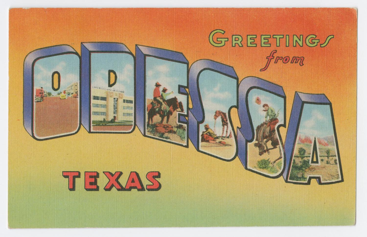 [Odessa Postcard] The Portal to Texas History