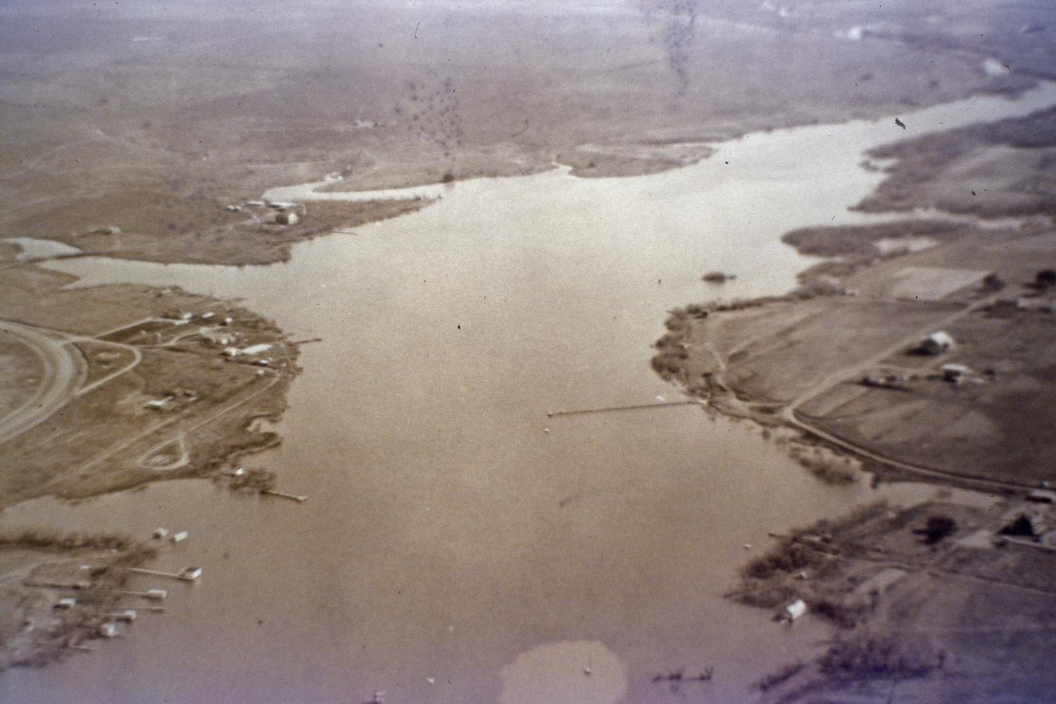 [Aerial Shot of Early Lytle Lake] The Portal to Texas History