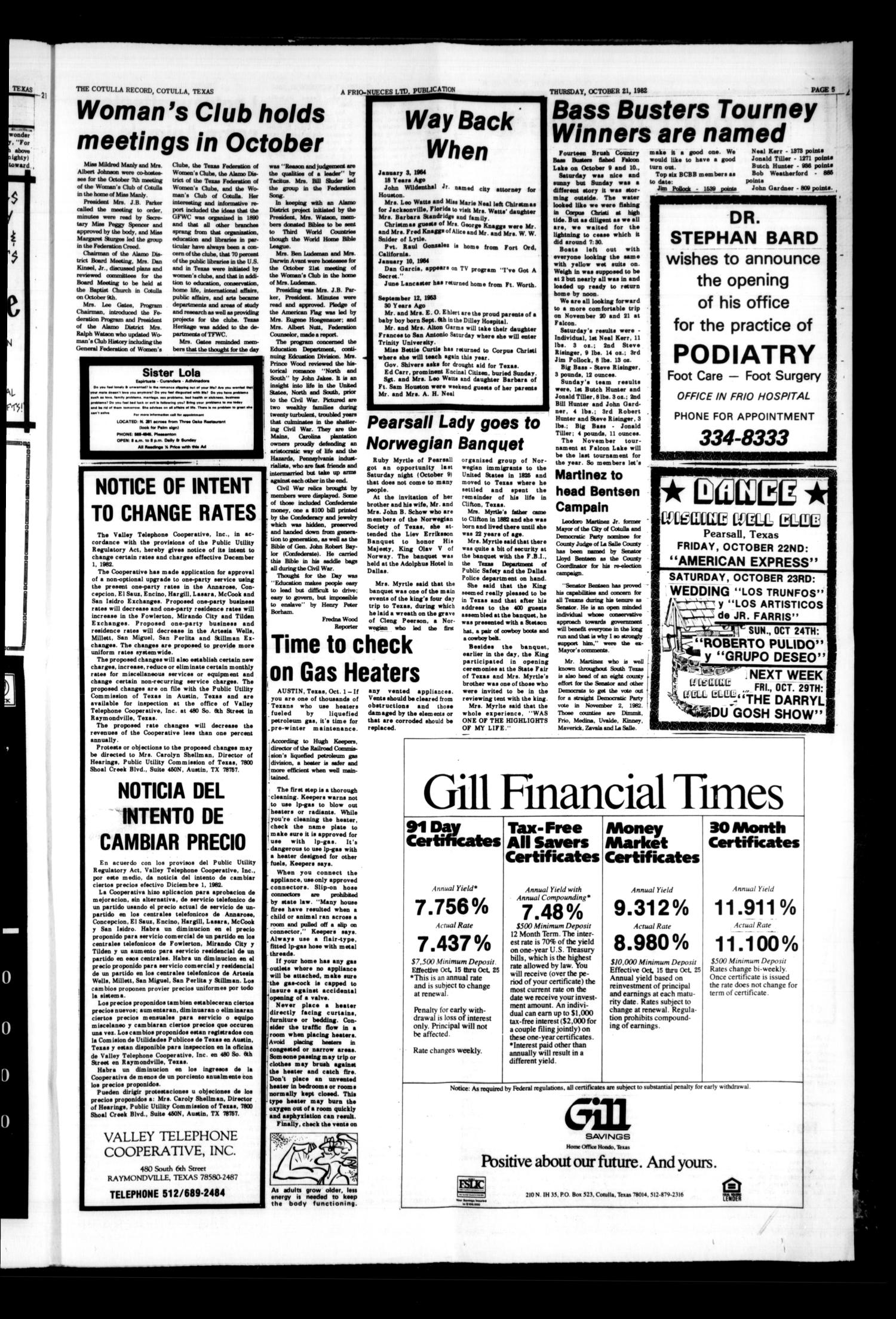 The Cotulla Record (Cotulla, Tex.), No. 21, Ed. 1 Thursday, October 21