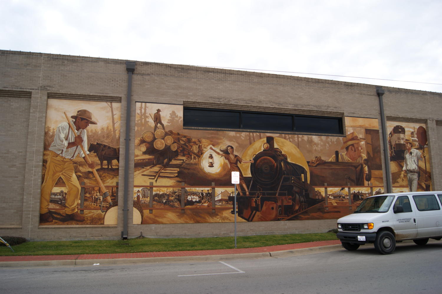 Mural in Downtown Lufkin The Portal to Texas History