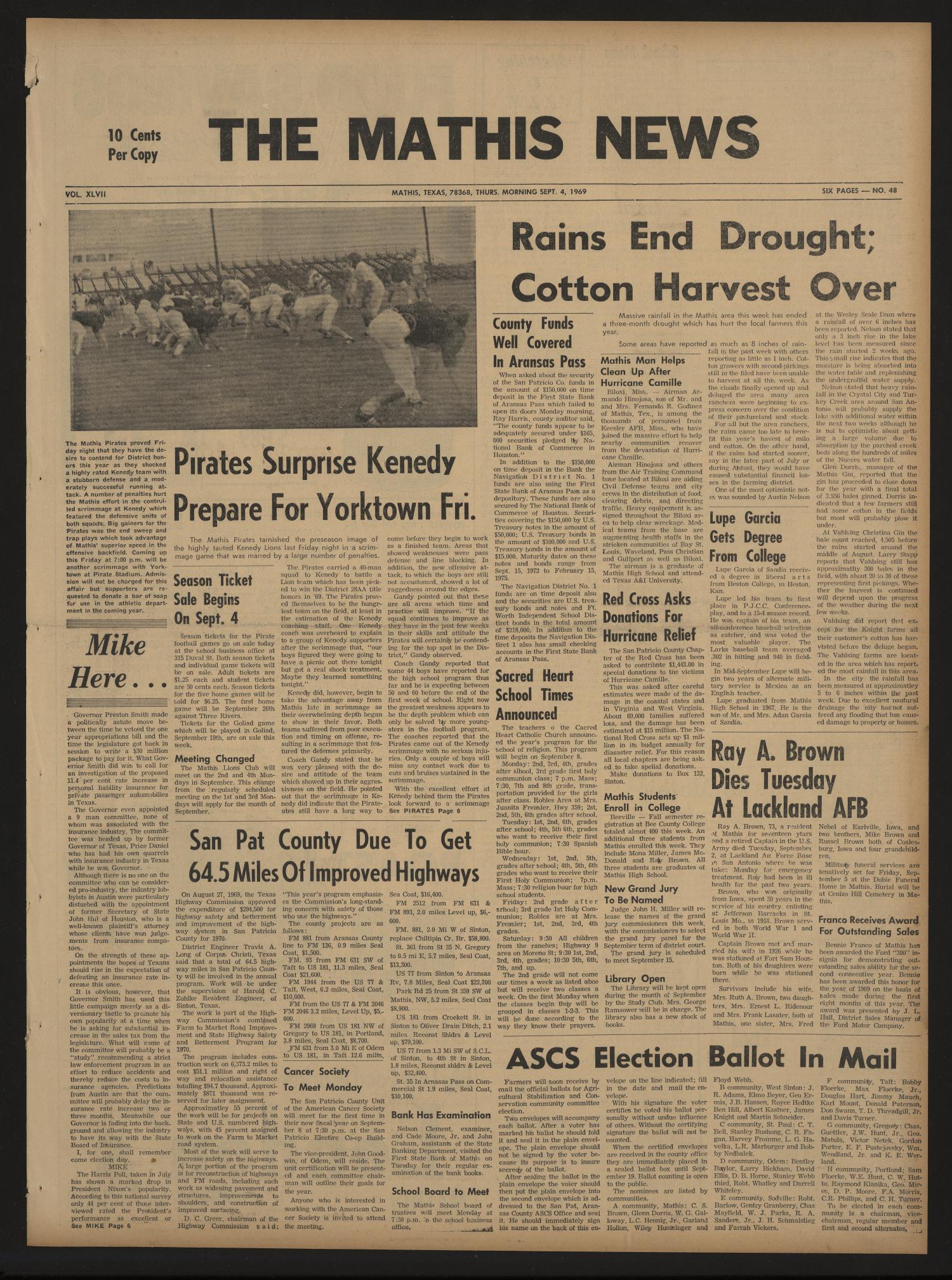 The Mathis News (Mathis, Tex.), Vol. 47, No. 48, Ed. 1 Thursday
