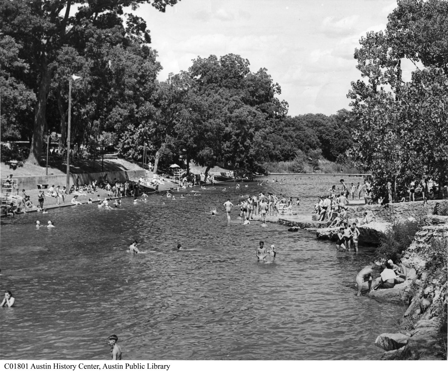 Barton Springs Pool Side 1 of 1 The Portal to Texas History