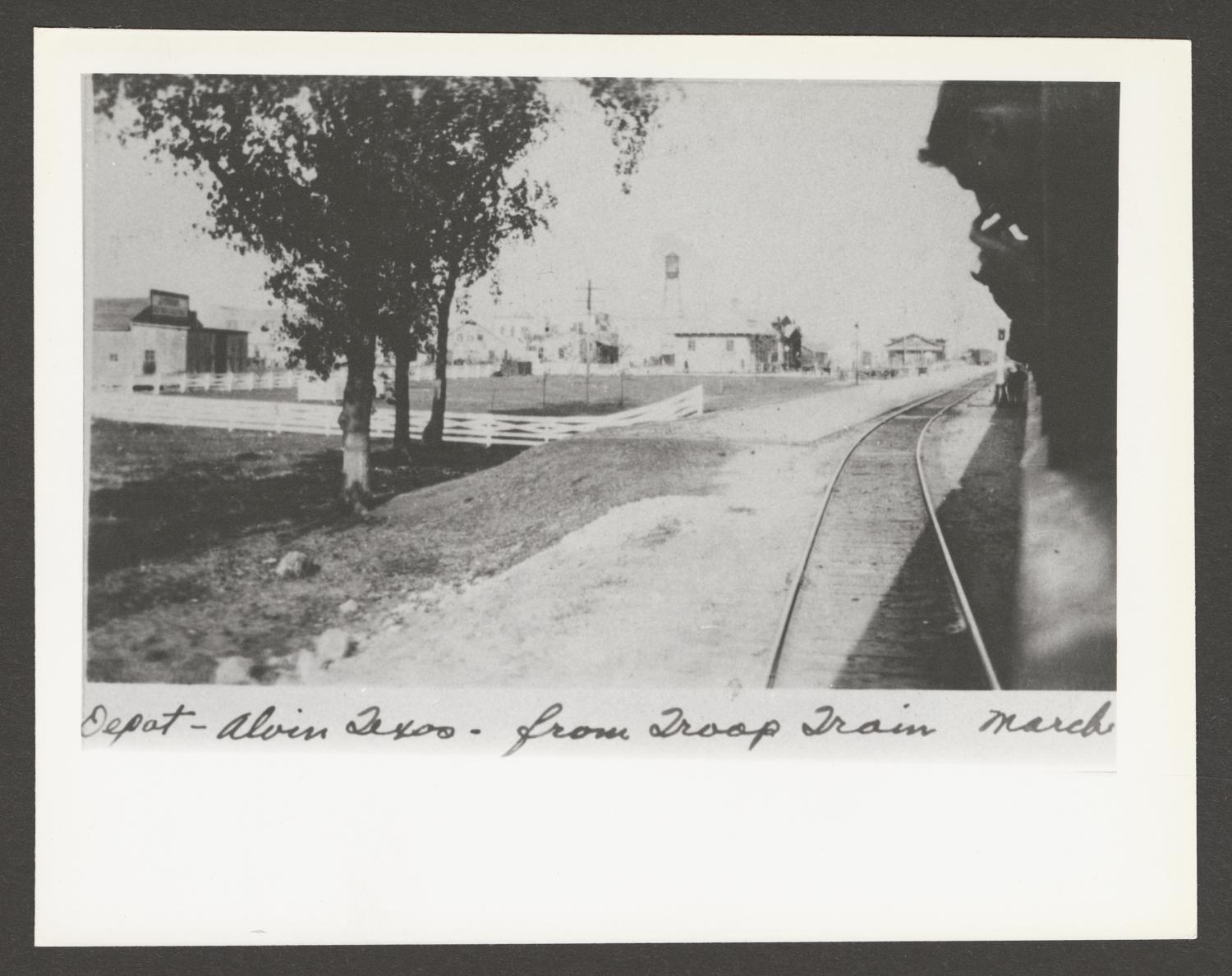 [Train Station in Alvin Texas] The Portal to Texas History