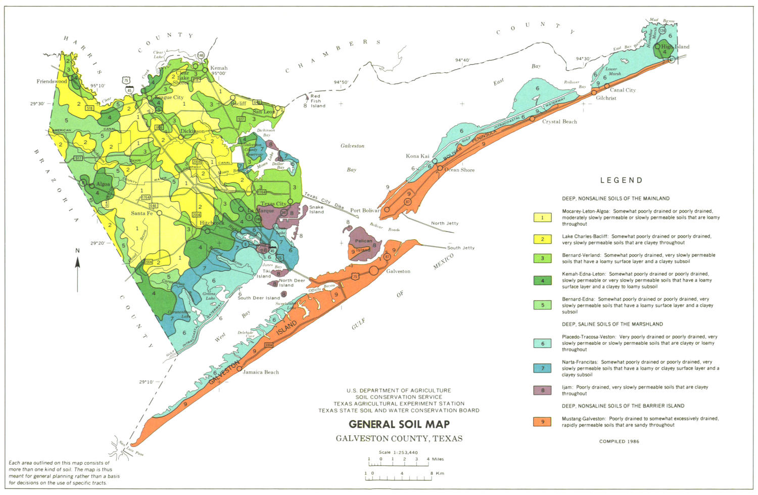 General Soil Map, Galveston County, Texas The Portal to
