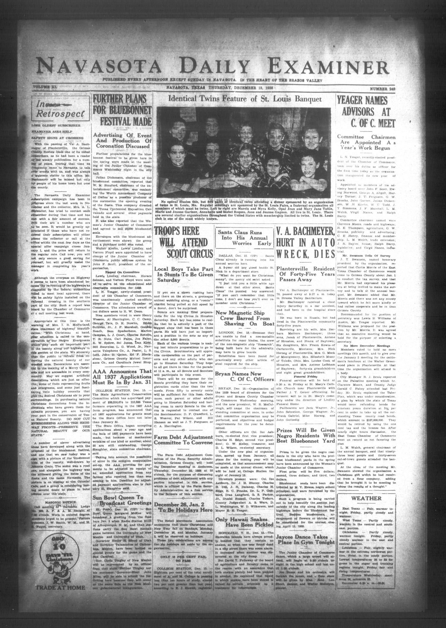 Navasota Daily Examiner (Navasota, Tex.), Vol. 40, No. 249, Ed. 1