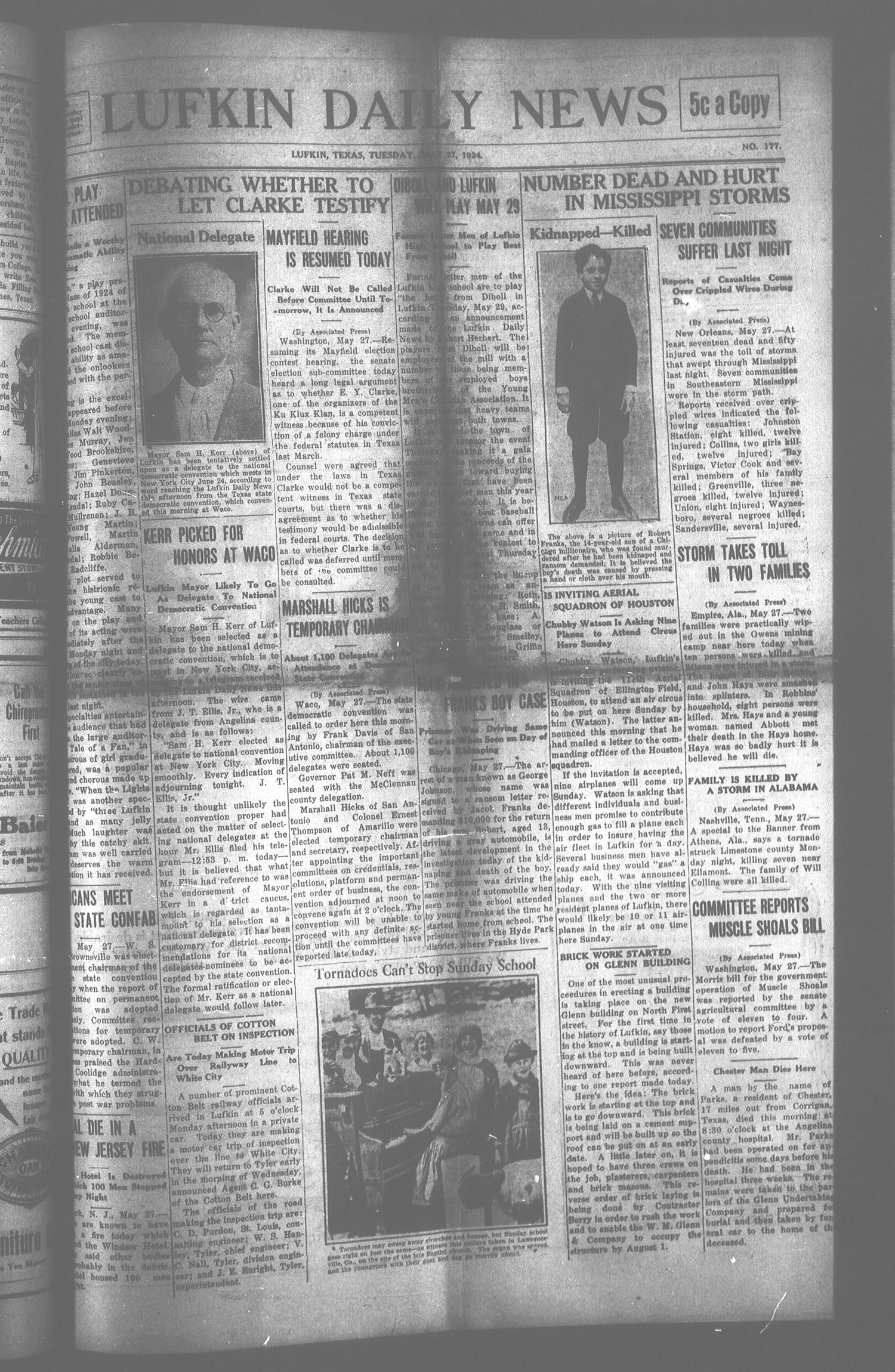 Lufkin Daily News (Lufkin, Tex.), Vol. [9], No. 177, Ed. 1 Tuesday, May(04)