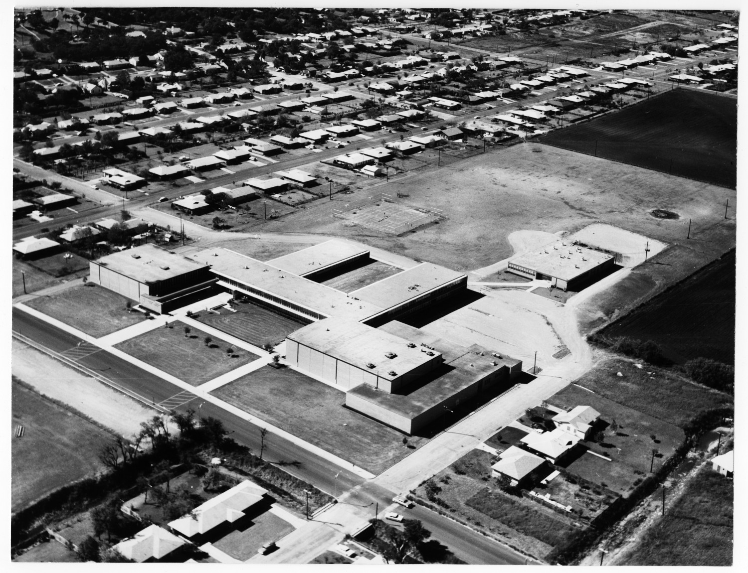 Aerial View of Denton High School The Portal to Texas History