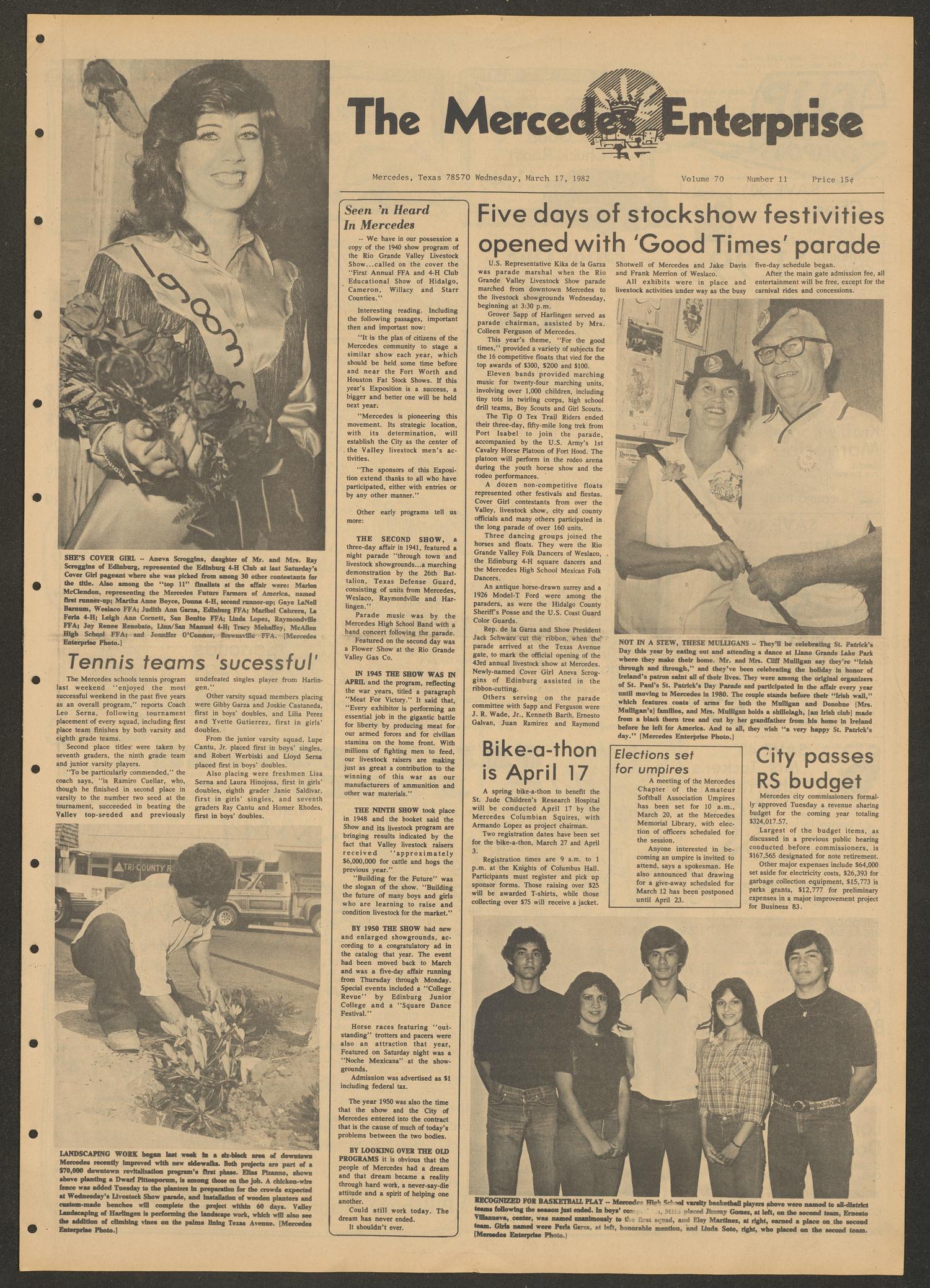 The Mercedes Enterprise (Mercedes, Tex.), Vol. 70, No. 11, Ed. 1