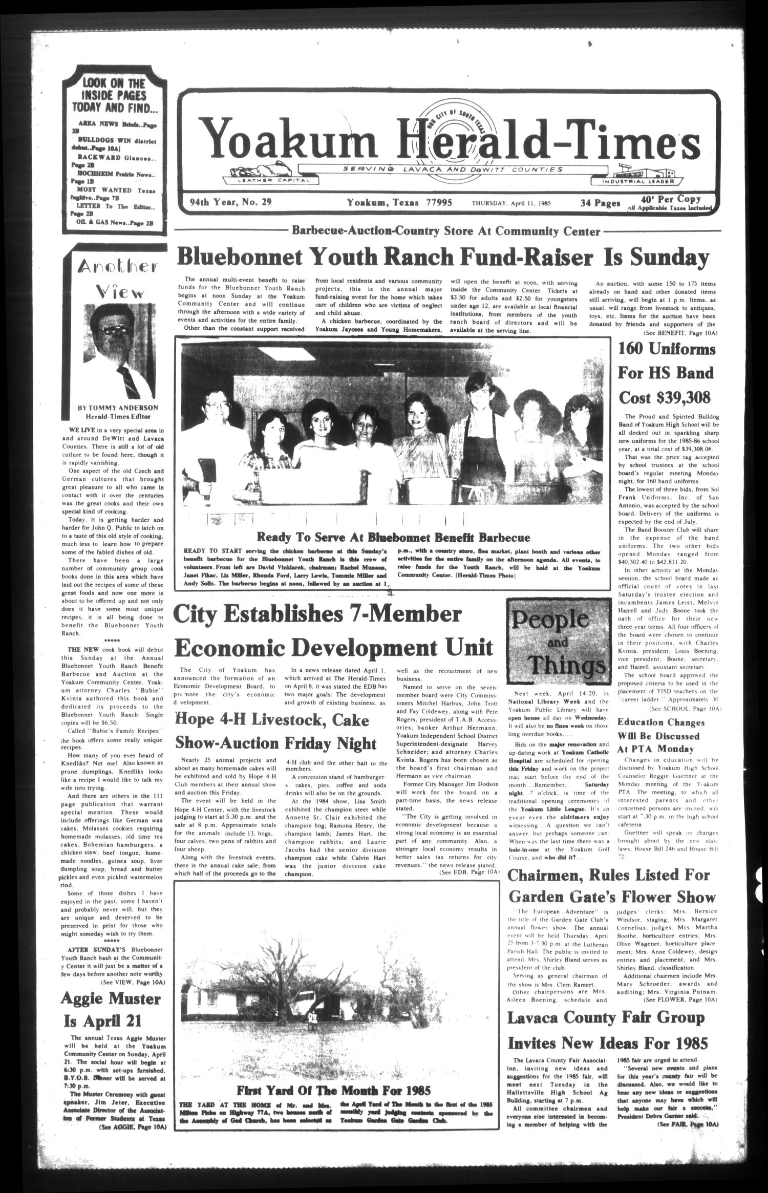 Yoakum HeraldTimes (Yoakum, Tex.), Vol. 94, No. 29, Ed. 1 Thursday