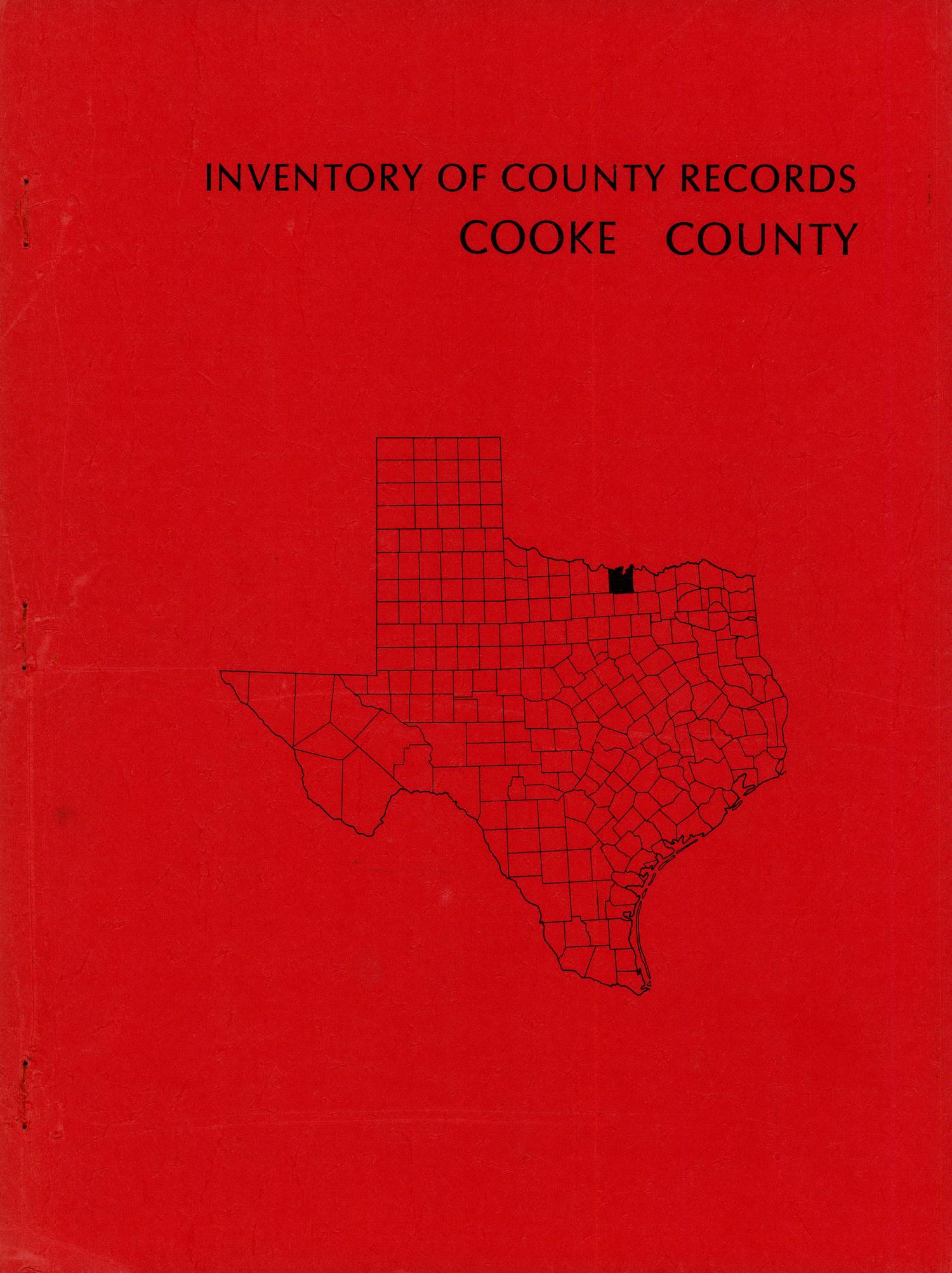 Inventory of County Records Cooke County Courthouse The Portal to