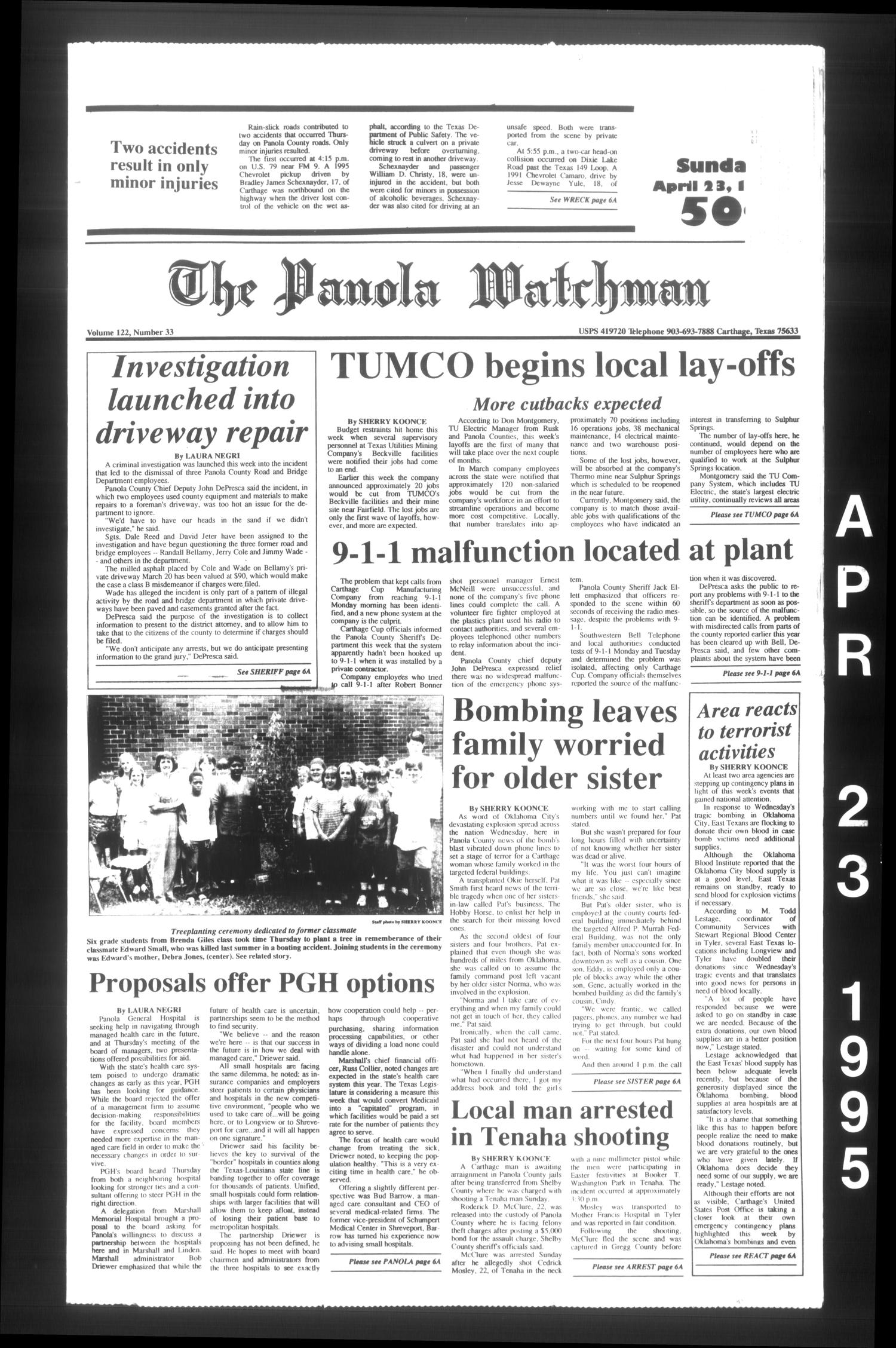 The Panola Watchman (Carthage, Tex.), Vol. 122, No. 33, Ed. 1 Sunday(02)