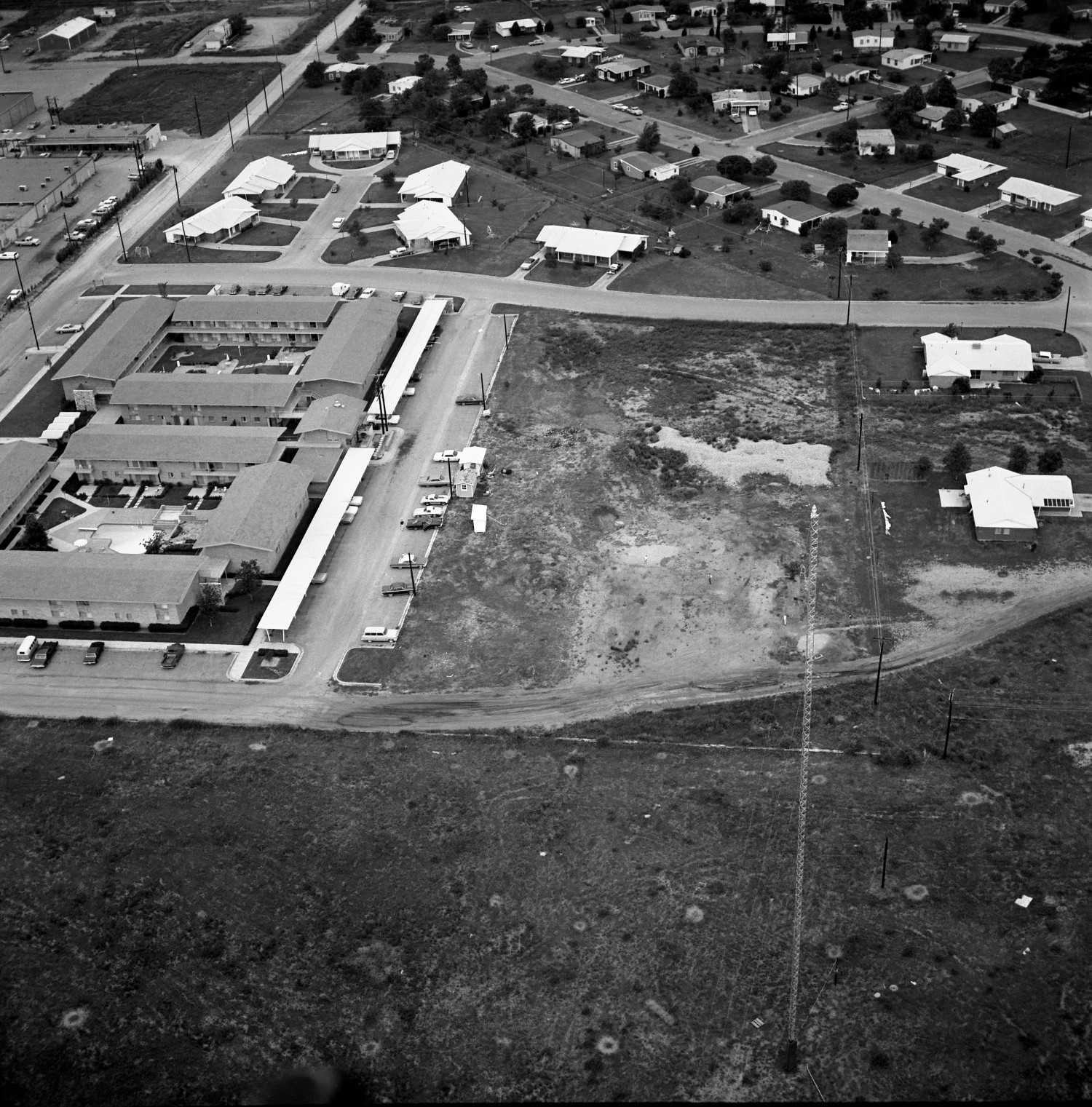 [An Aerial View of Mineral Wells From the Eastnortheast, 1967] The