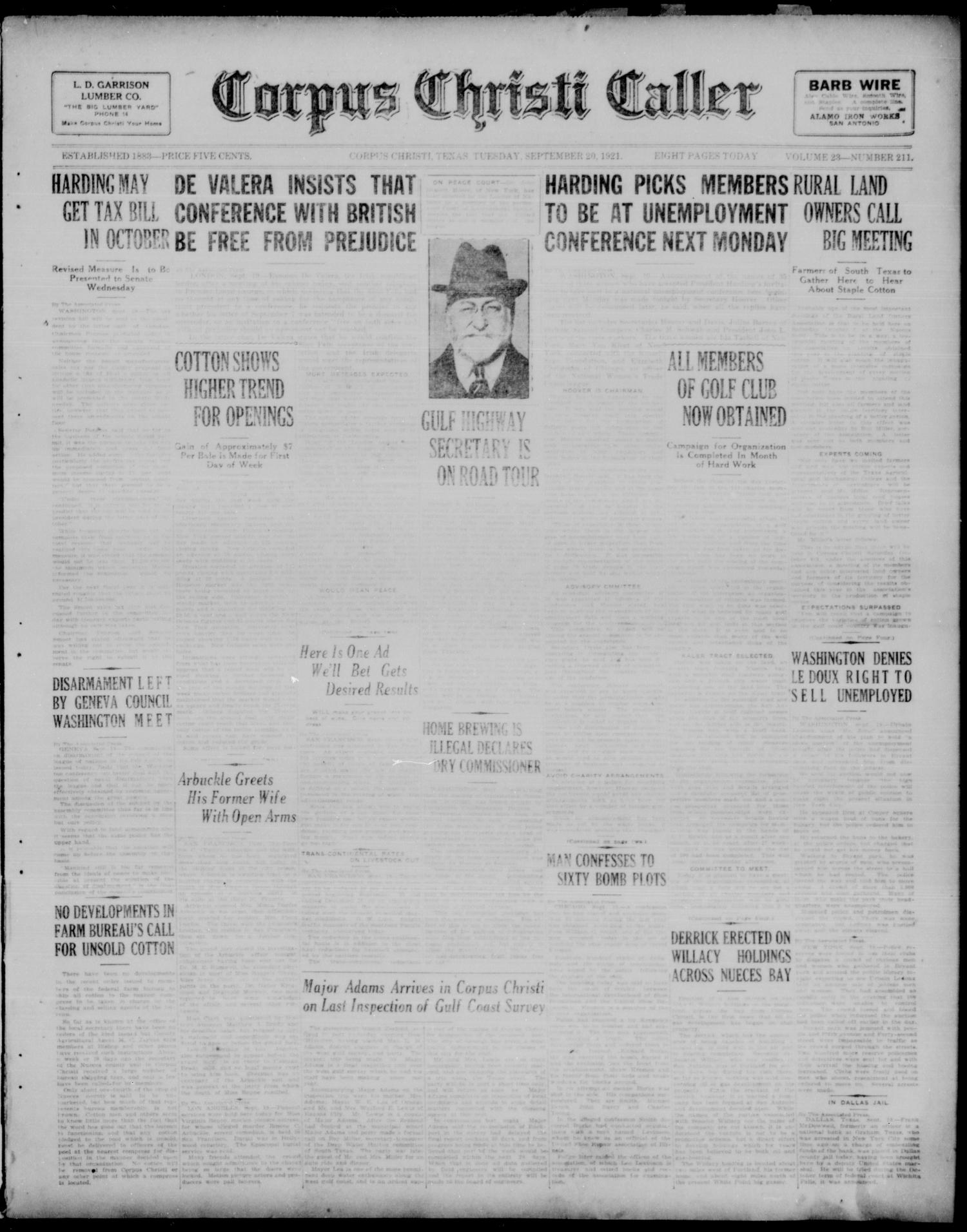 Corpus Christi Caller (Corpus Christi, Tex.), Vol. 23, No. 211, Ed. 1