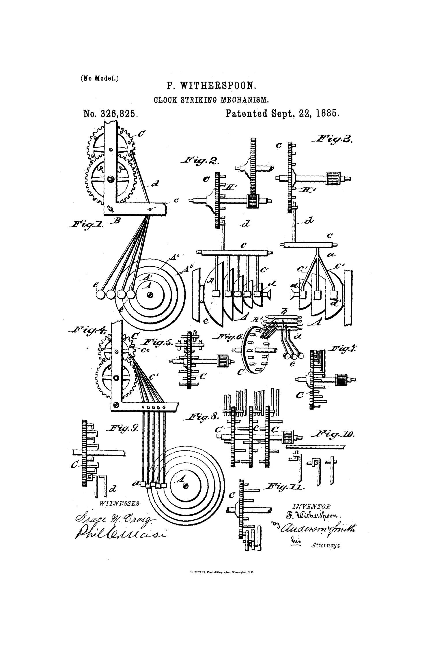 Clock Striking Mechanism. The Portal to Texas History