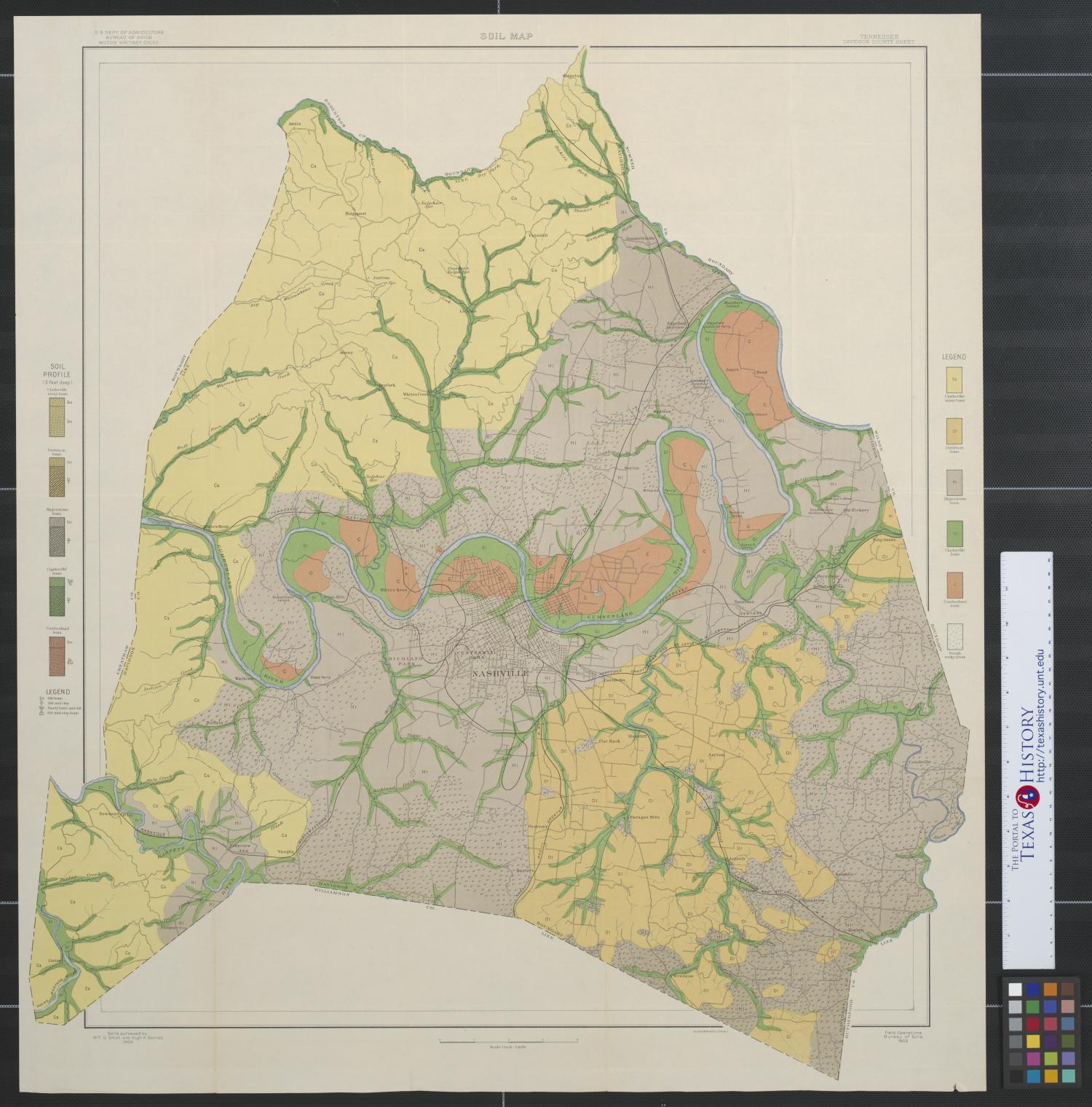 Soil map, Tennessee, Davidson County sheet. The Portal to Texas History