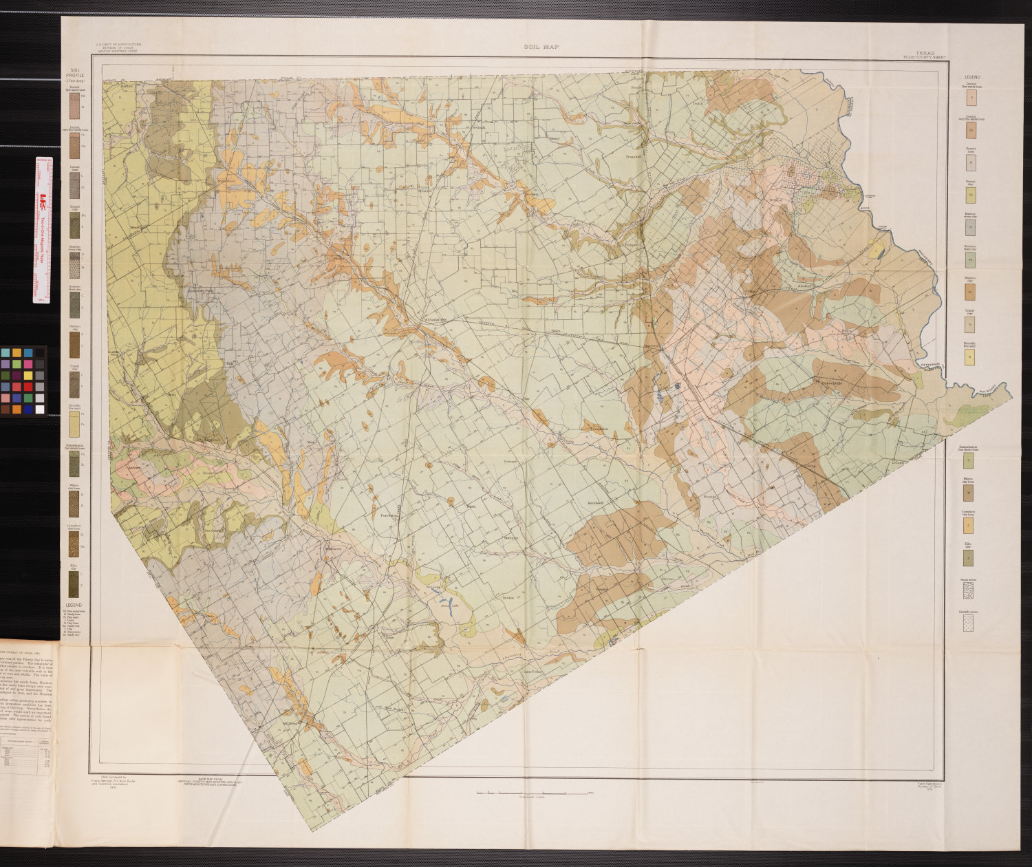 Soil map, Texas, Ellis County sheet Side 1 of 1 The Portal to Texas