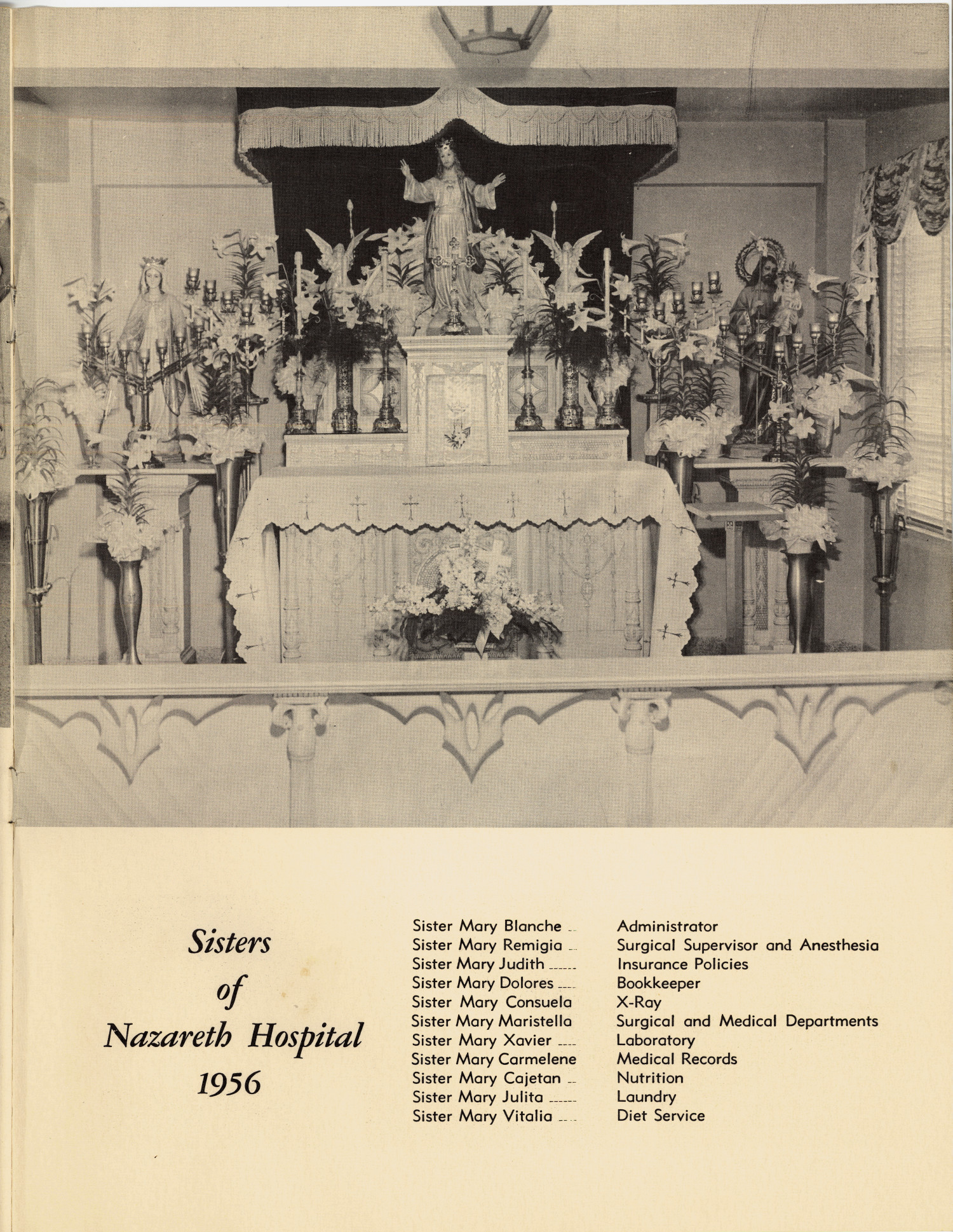 Nazareth Hospital 25th Anniversary 19311956 Side 21 of 21 The