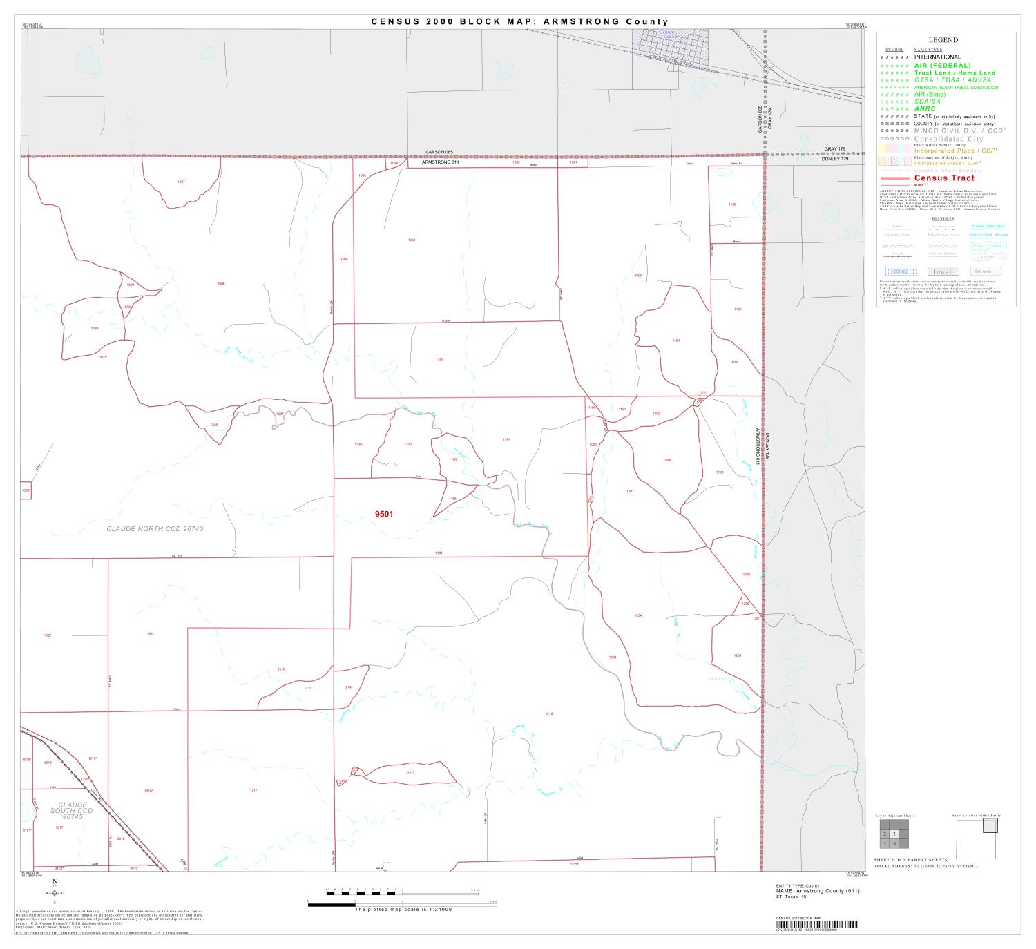 2000 Census County Block Map Armstrong County, Block 3 The Portal to