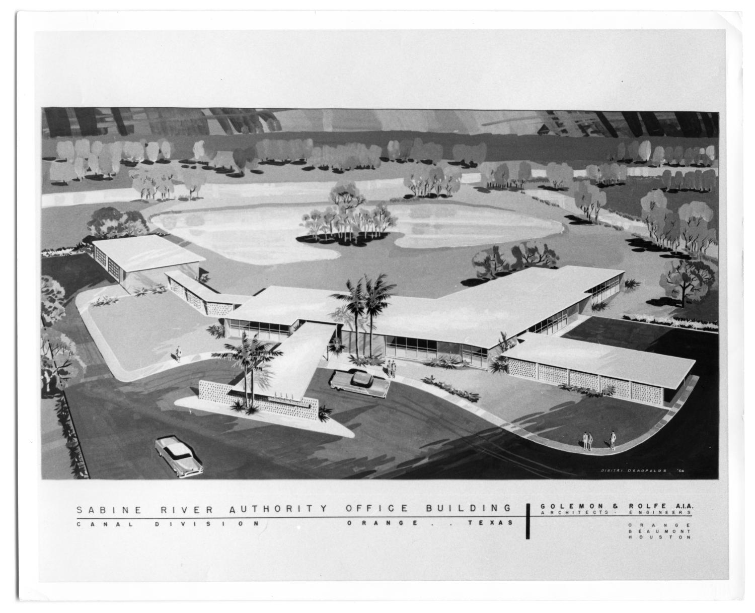 [Sabine River Authority Offices Drawing] The Portal to Texas History