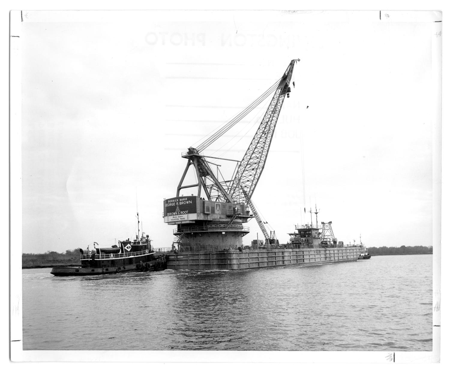 [Derrick barge R. Brown"] The Portal to Texas History