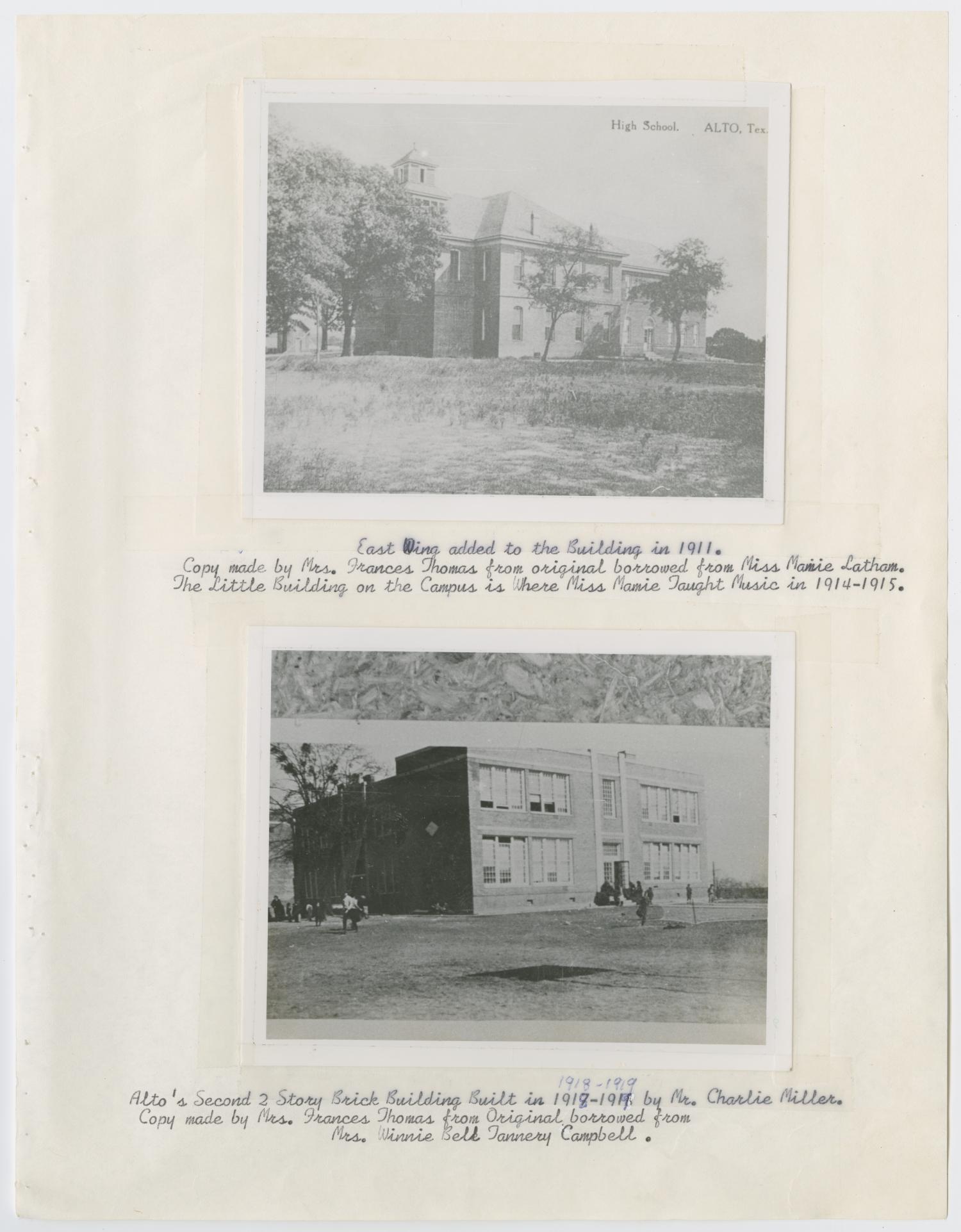 [Photograph School Buildings] The Portal to Texas History