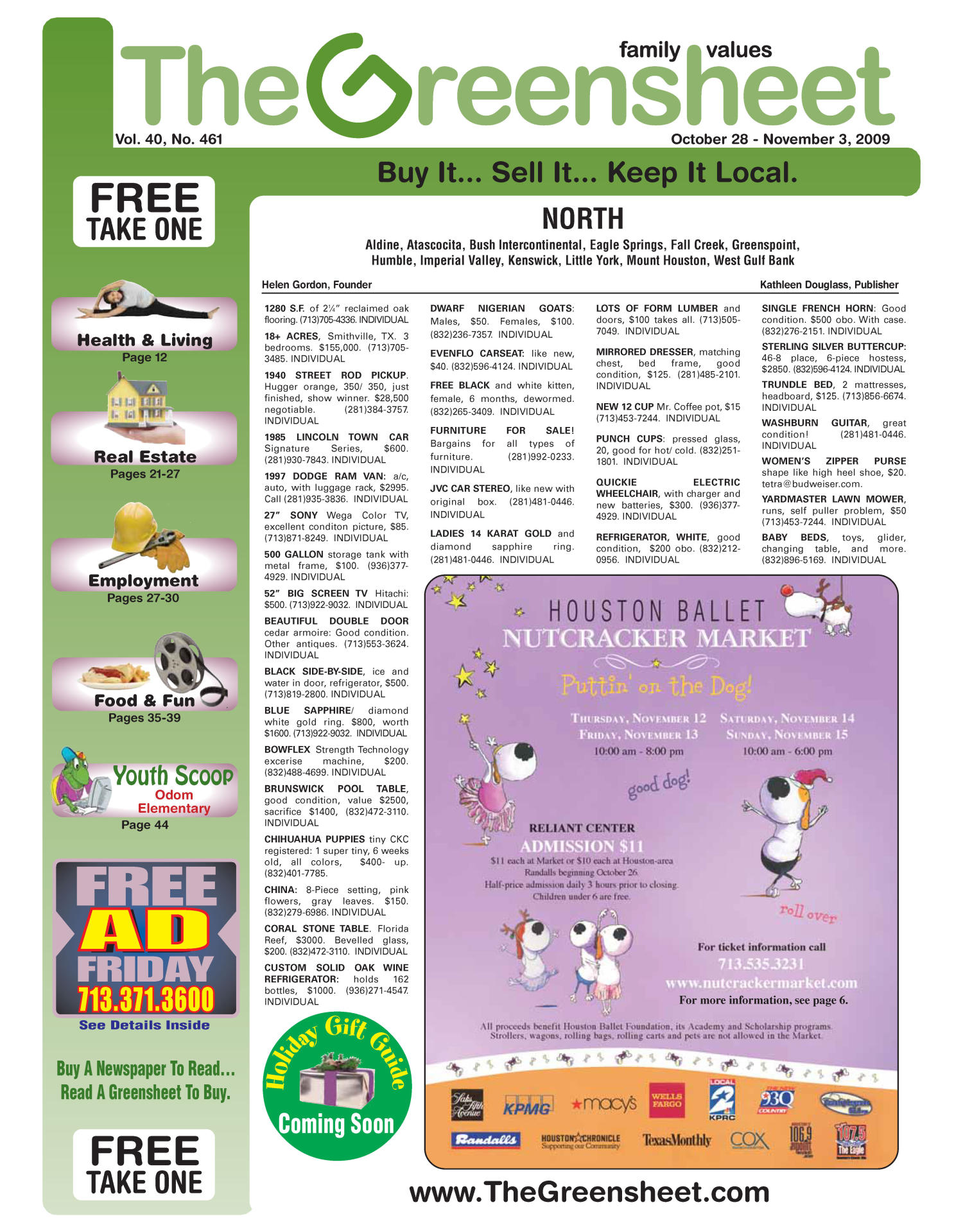 The Greensheet (Houston, Tex.), Vol. 40, No. 461, Ed. 1 Wednesday