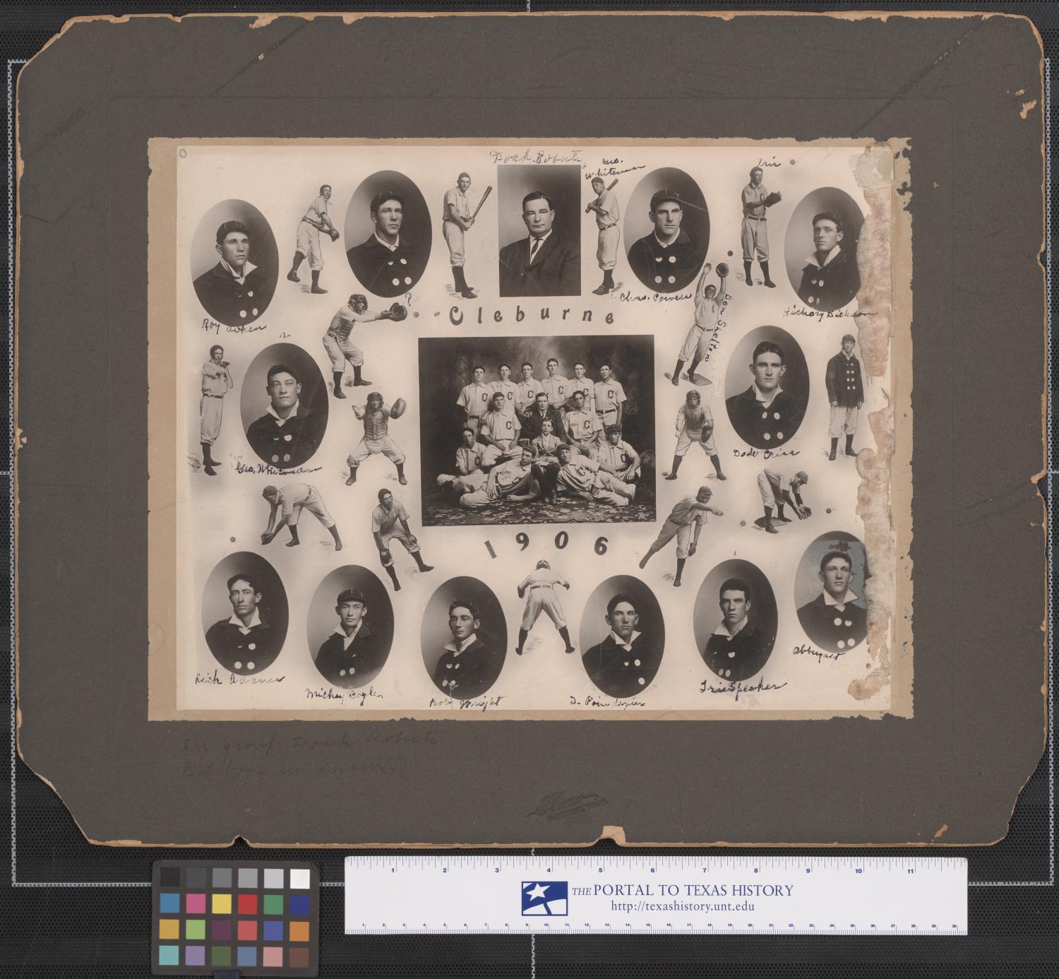 Cleburne, Texas Baseball Players, 1906 The Portal to Texas History