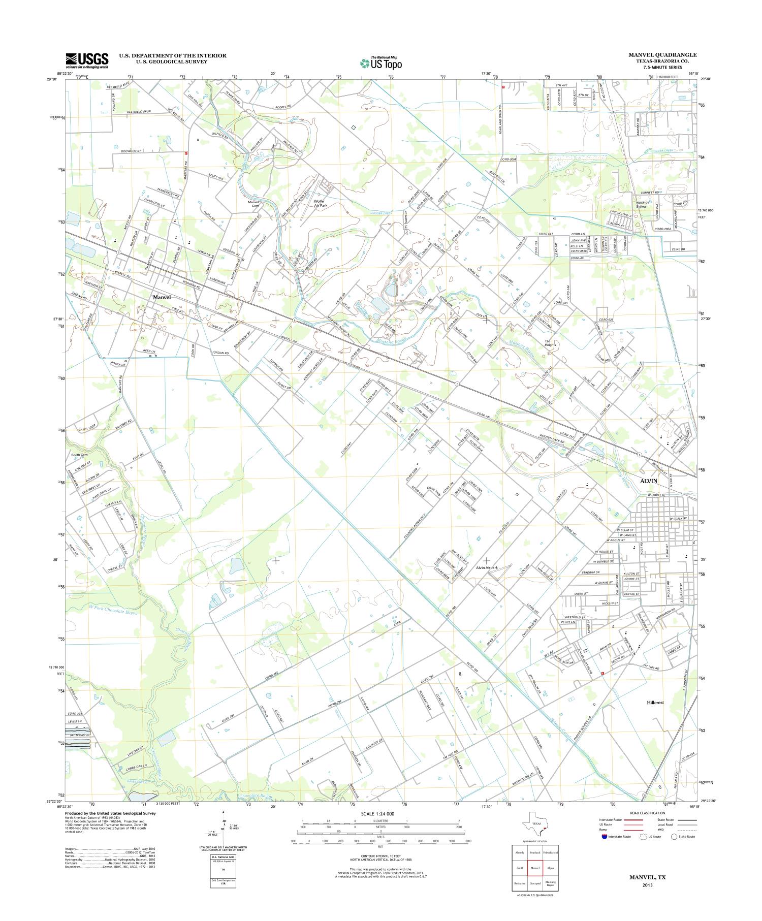 Manvel Quadrangle The Portal to Texas History