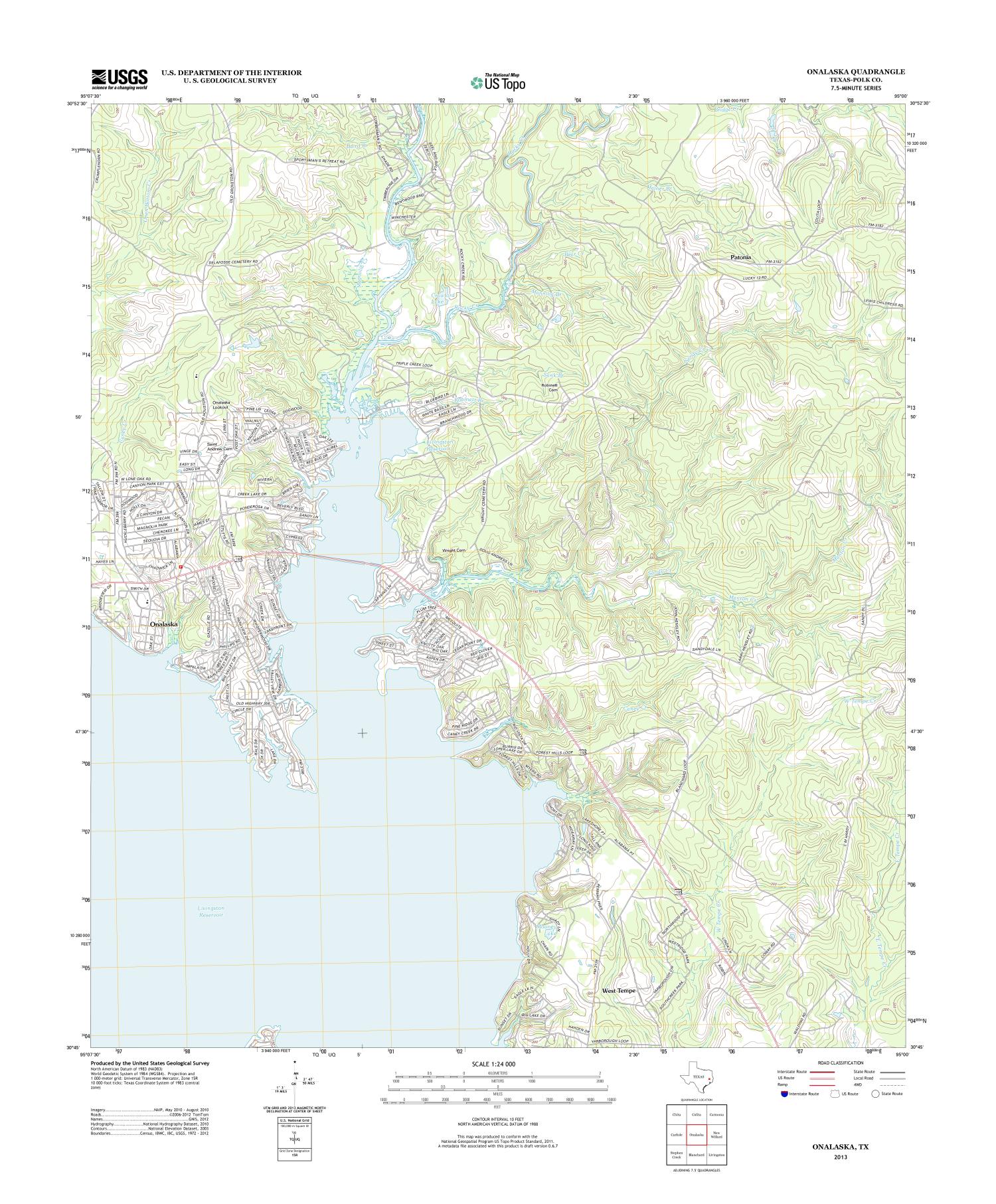 Onalaska Quadrangle The Portal to Texas History