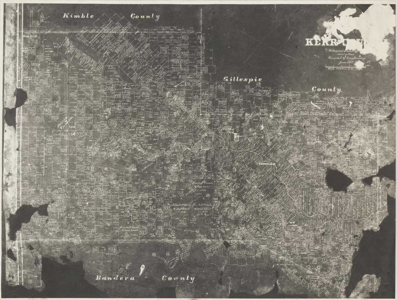 Map of Kerr County The Portal to Texas History