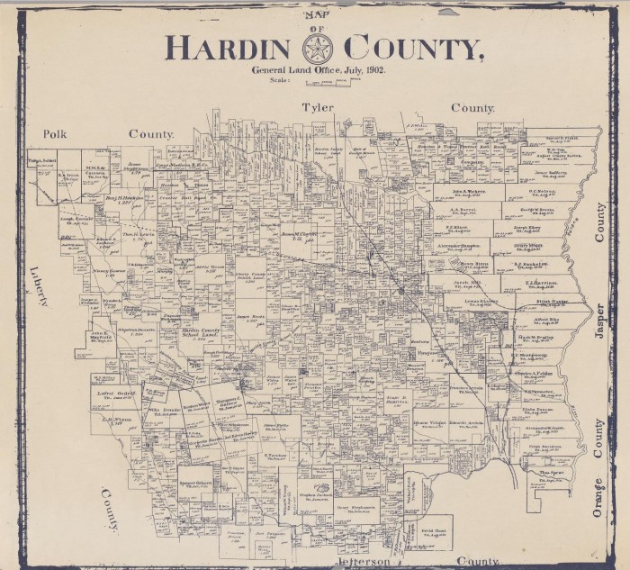 Hardin County Texas Map Cities And Towns Map