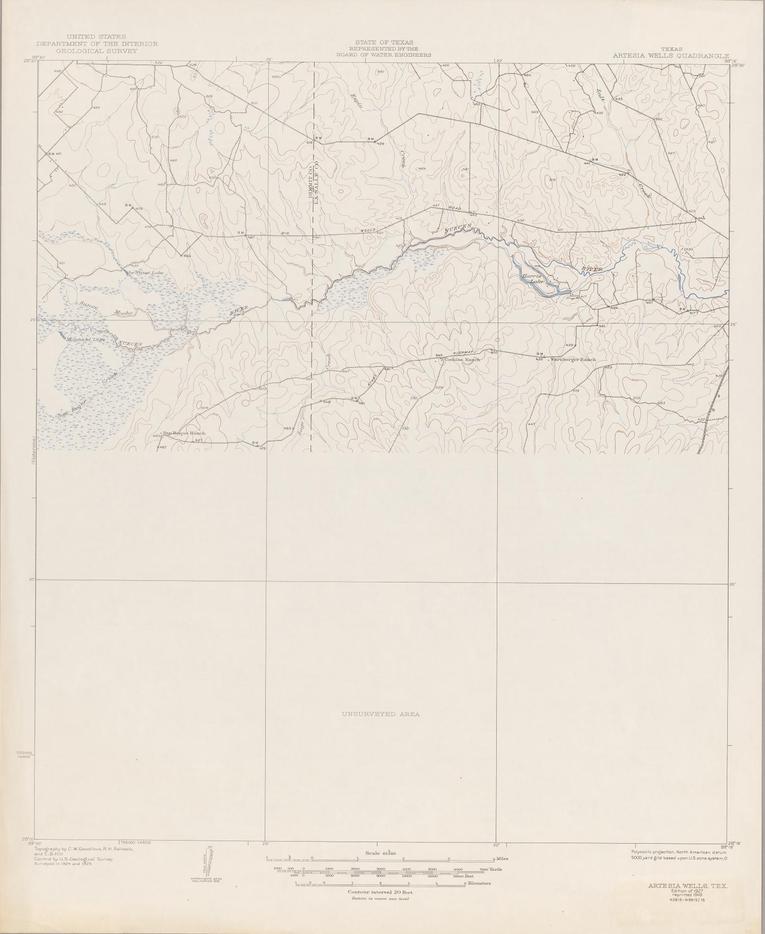 Texas Artesia Wells Quadrangle The Portal to Texas History