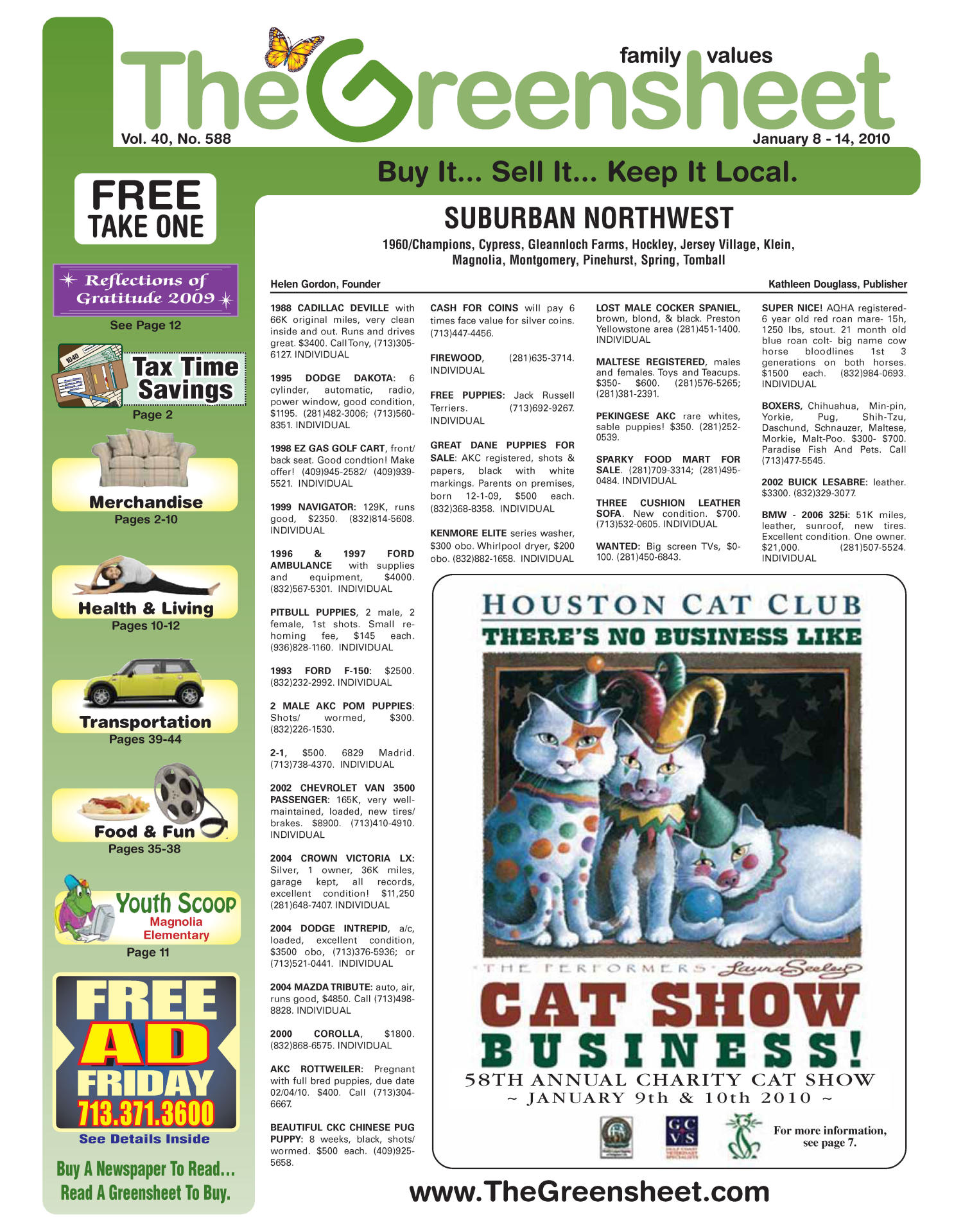 The Greensheet (Houston, Tex.), Vol. 40, No. 588, Ed. 1 Friday, January