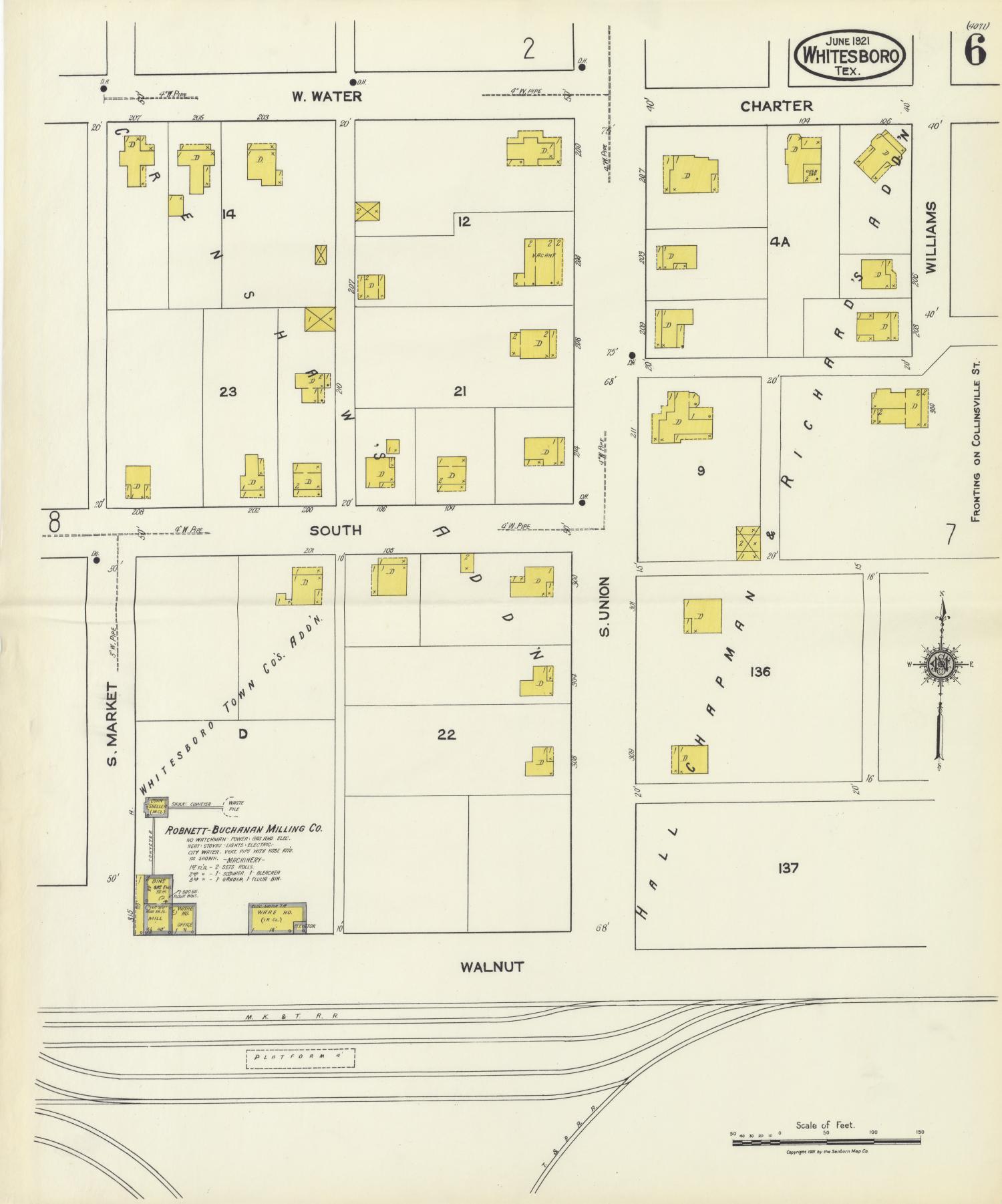 Whitesboro 1921 Sheet 6 The Portal to Texas History