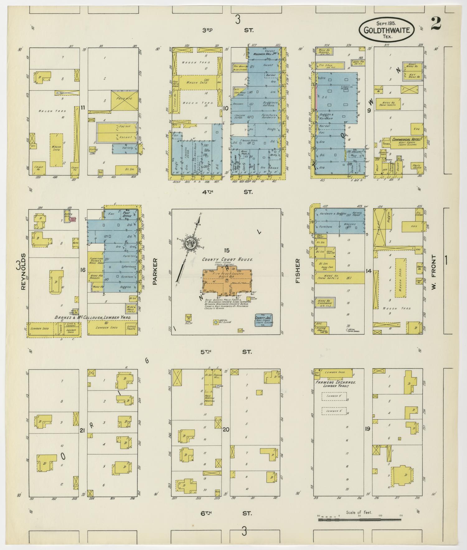 Goldthwaite 1915 Sheet 2 The Portal to Texas History
