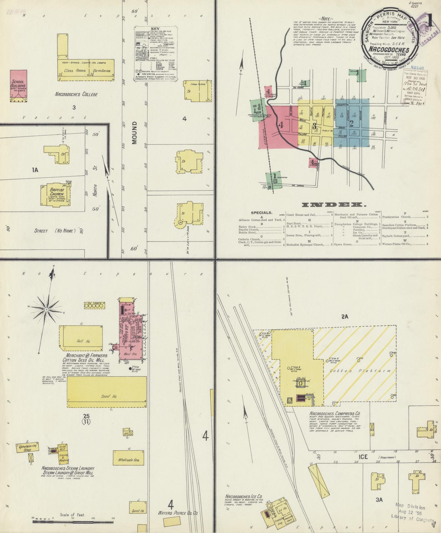 Nacogdoches 1900 Sheet 1 The Portal to Texas History