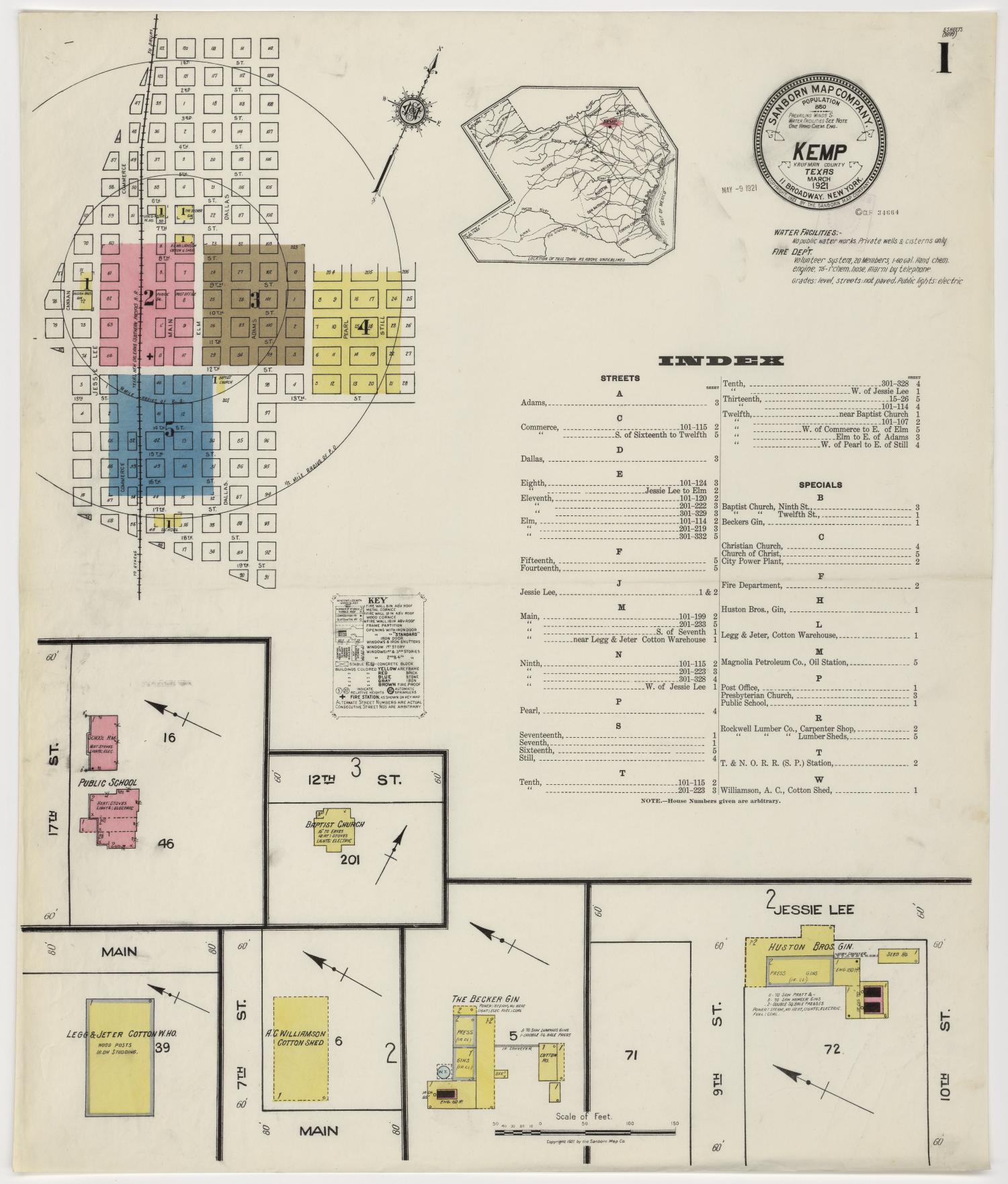 Kemp 1921 Sheet 1 The Portal to Texas History