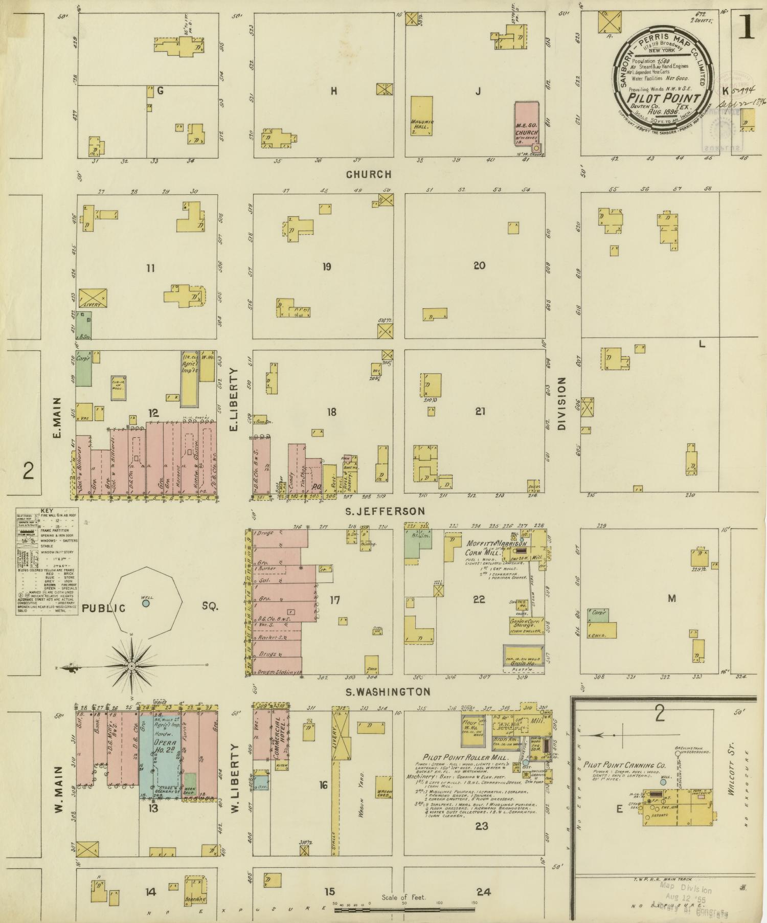 Pilot Point 1896 Sheet 1 The Portal to Texas History