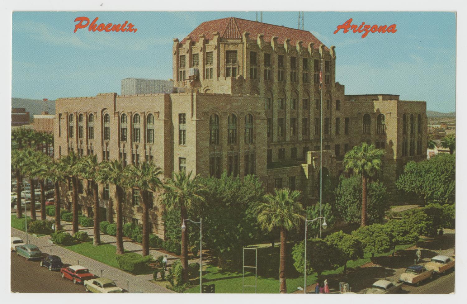 [Postcard of Maricopa County Courthouse] The Portal to Texas History