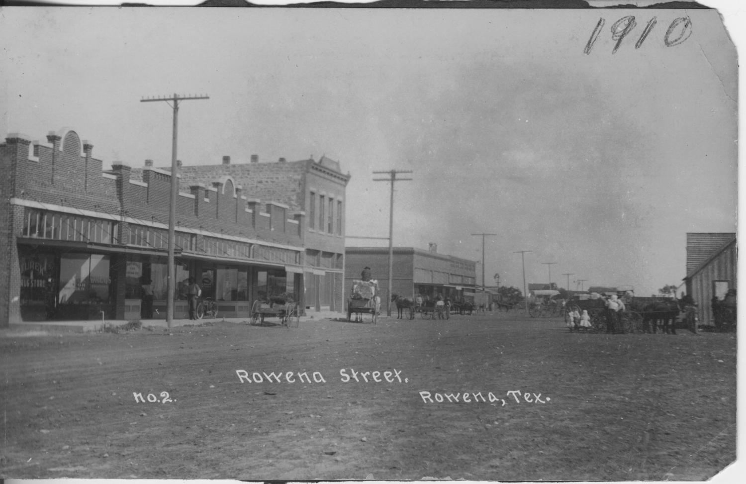 [Photograph of Rowena Street] Side 1 of 1 The Portal to Texas History