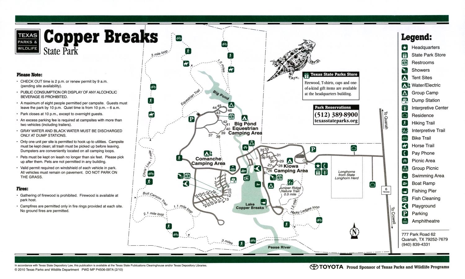 Copper Breaks State Park The Portal to Texas History