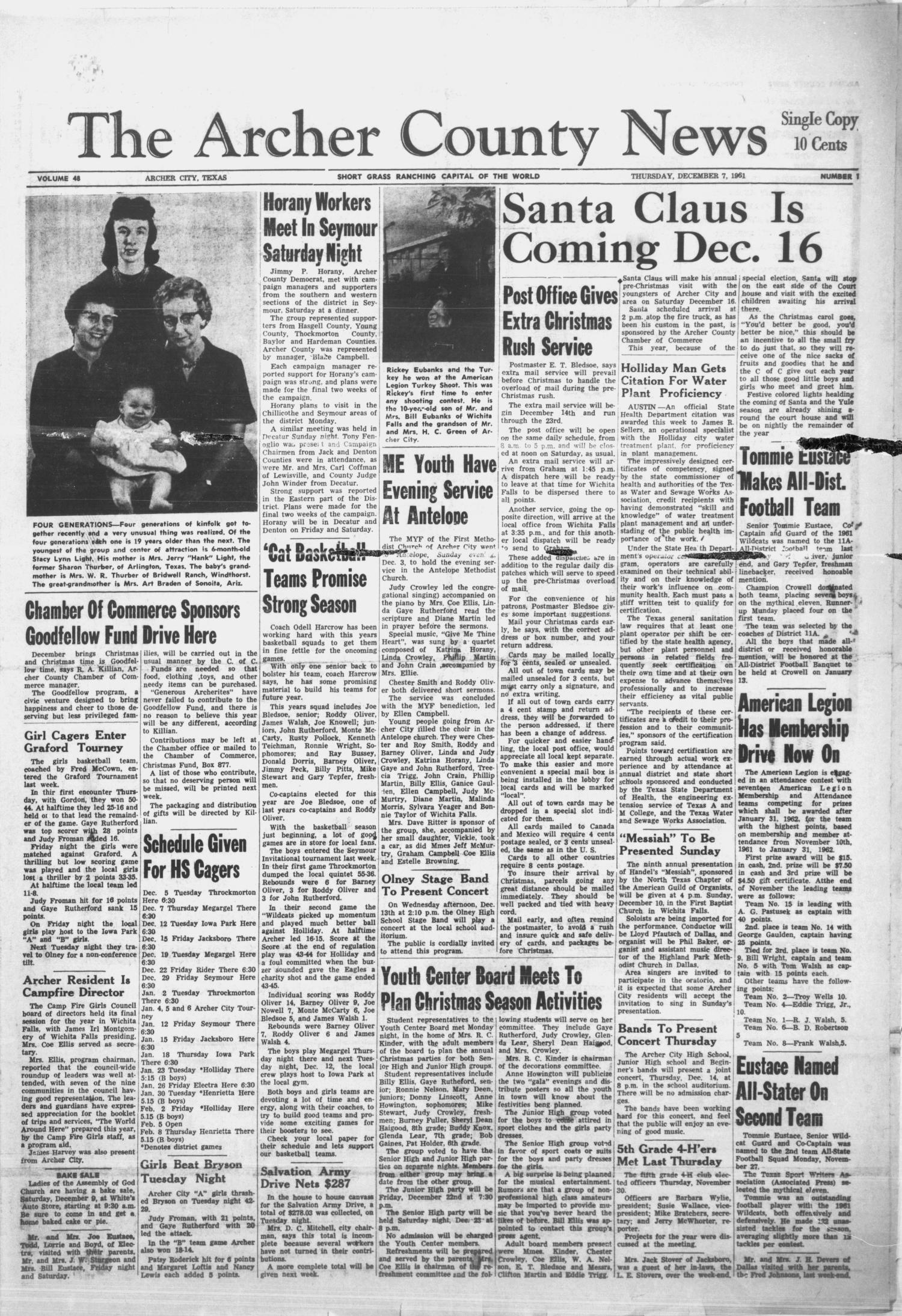 The Archer County News (Archer City, Tex.), Vol. 48, No. 1, Ed. 1