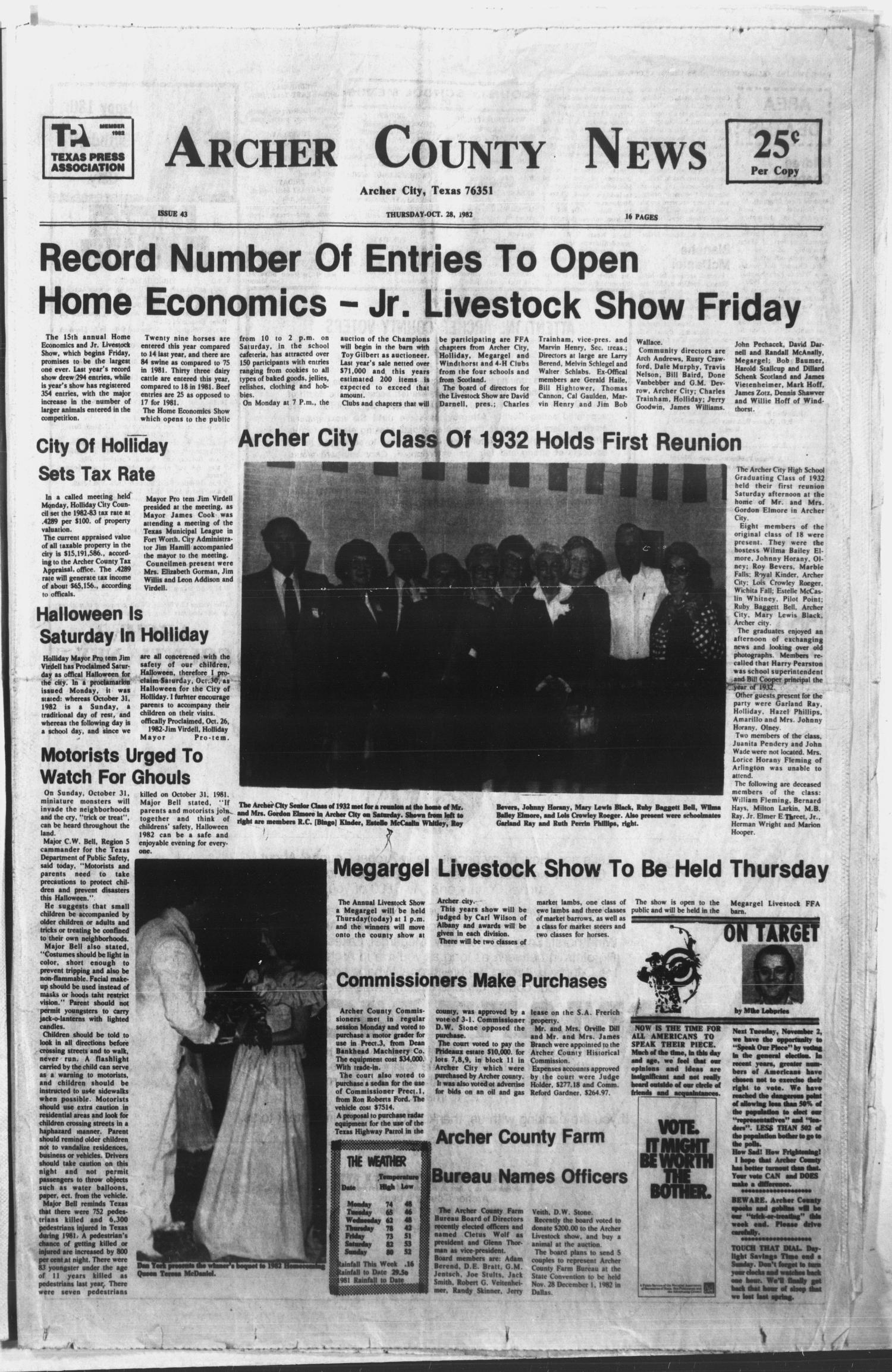 Archer County News (Archer City, Tex.), No. 43, Ed. 1 Thursday, October