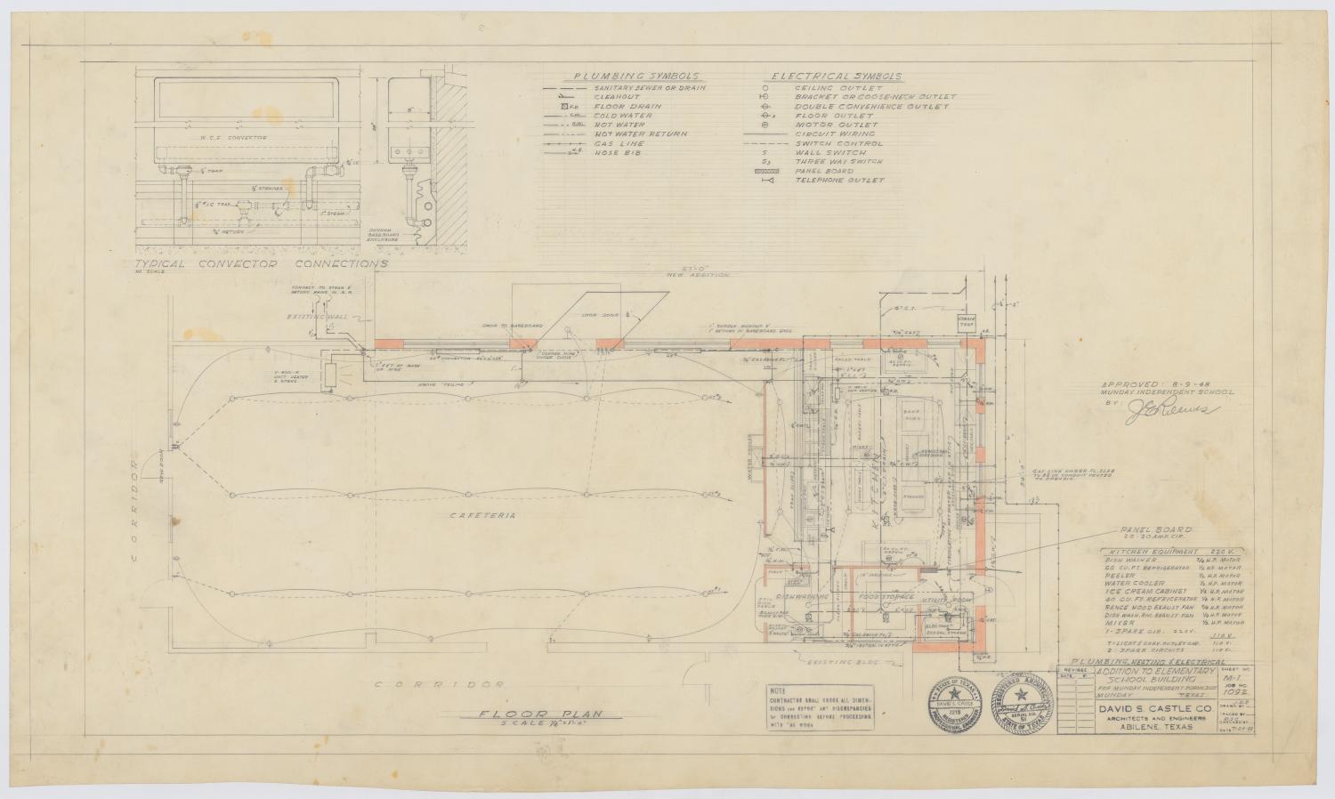 Elementary School Building Addition, Munday, Texas Floor Plan The