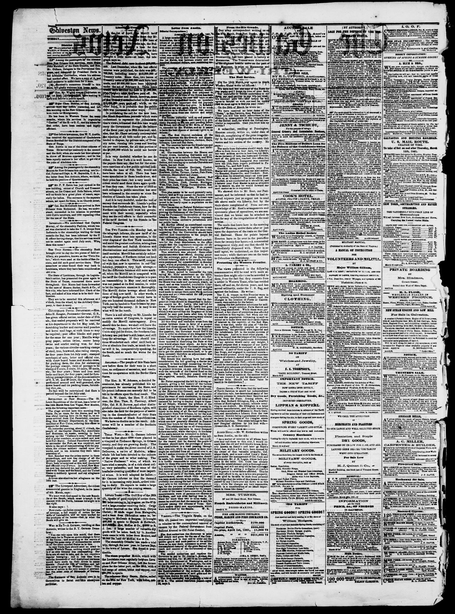 The Galveston News (Galveston, Tex.), Vol. 19, No. 120, Ed. 1, Tuesday