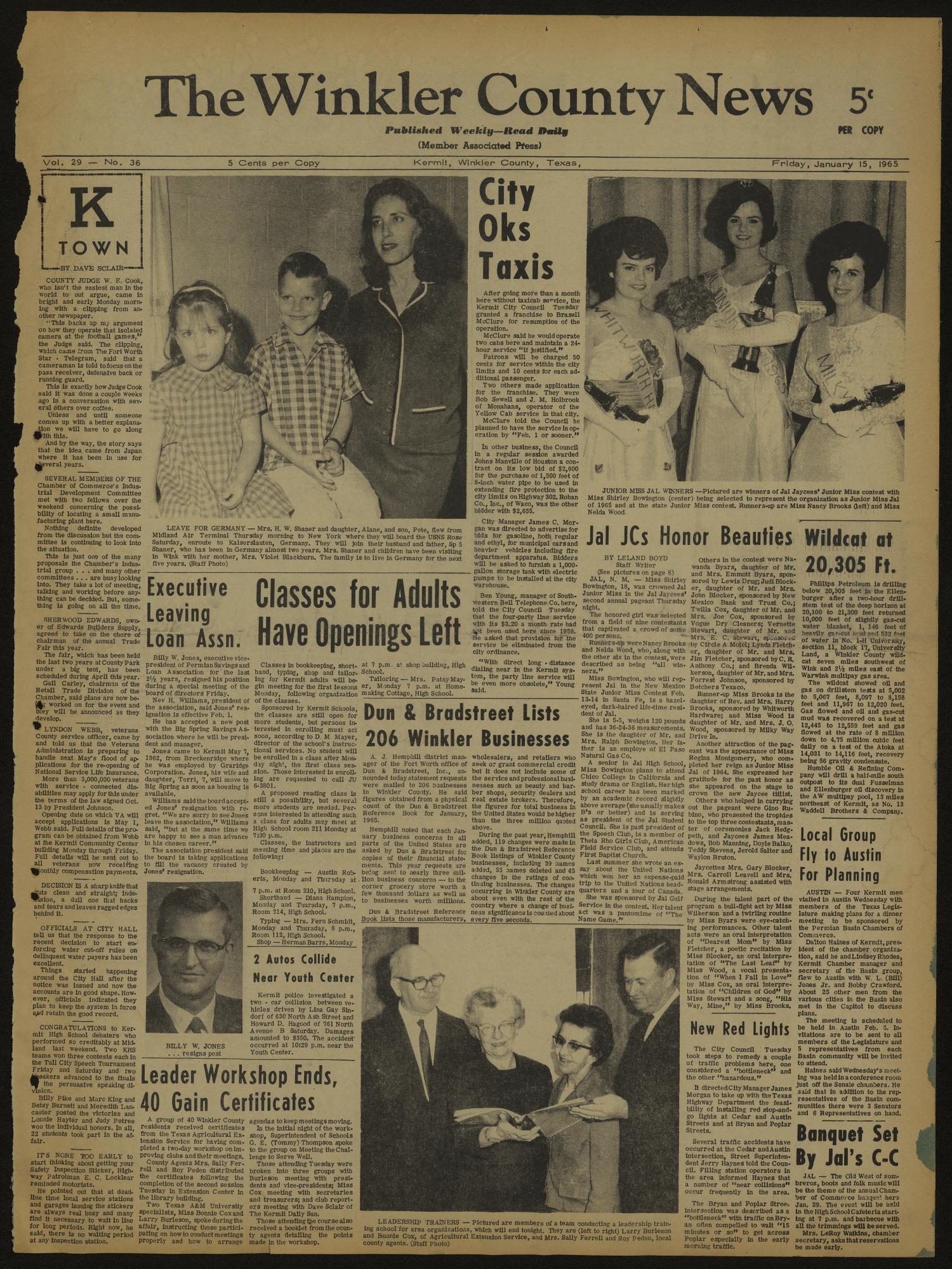 The Winkler County News (Kermit, Tex.), Vol. 29, No. 36, Ed. 1 Friday